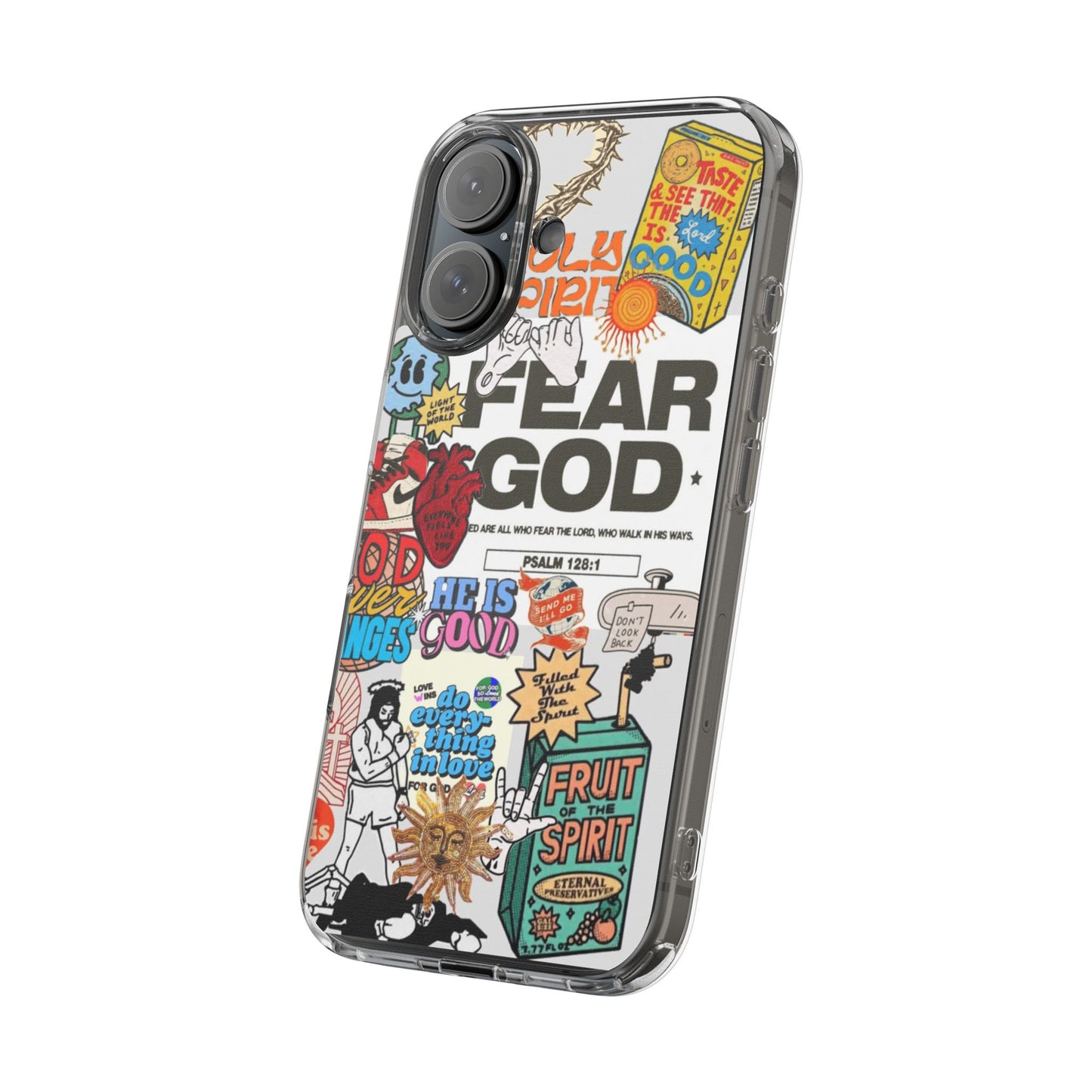 Faith-Inspired Clear Phone Case