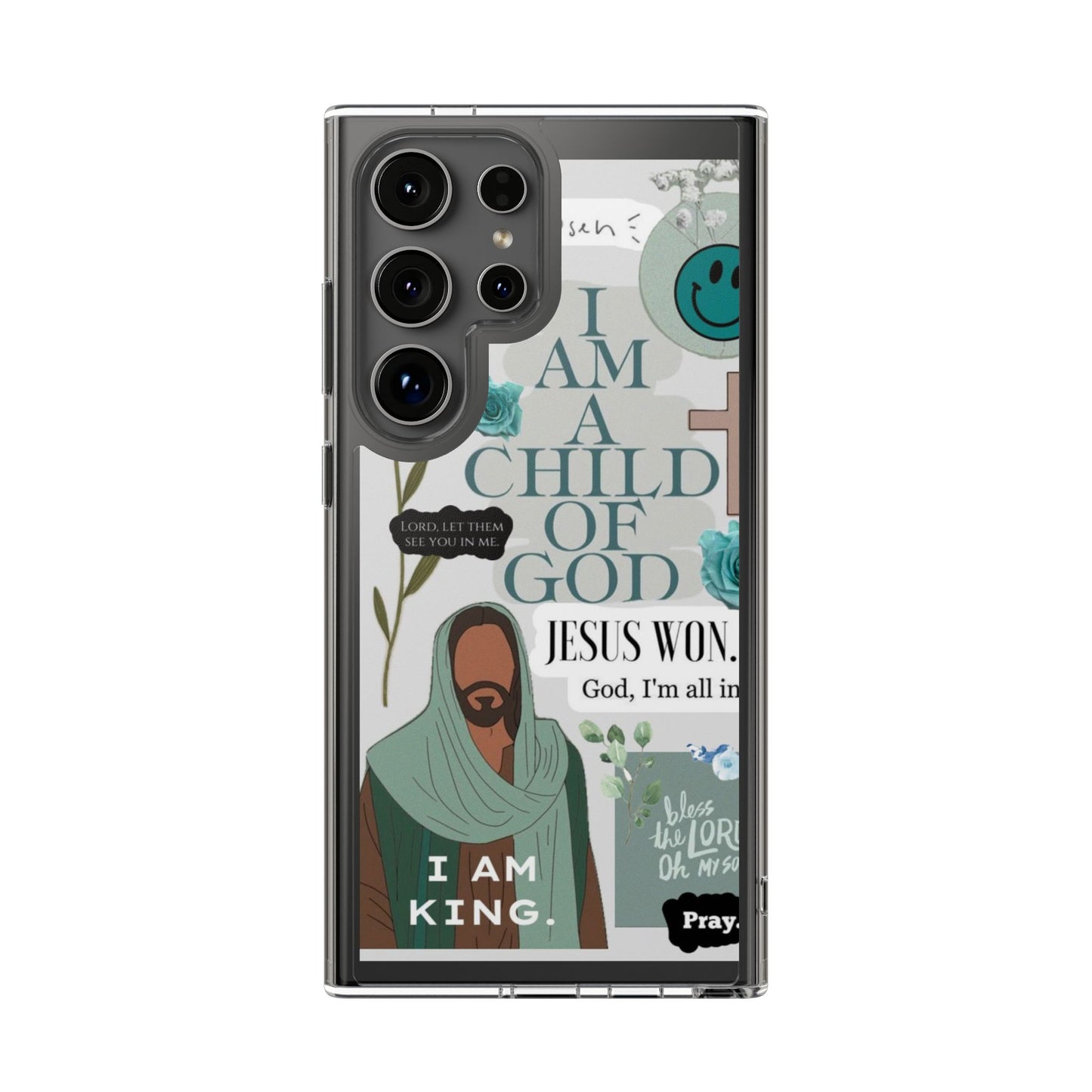 Faith-Inspired Clear Phone Case