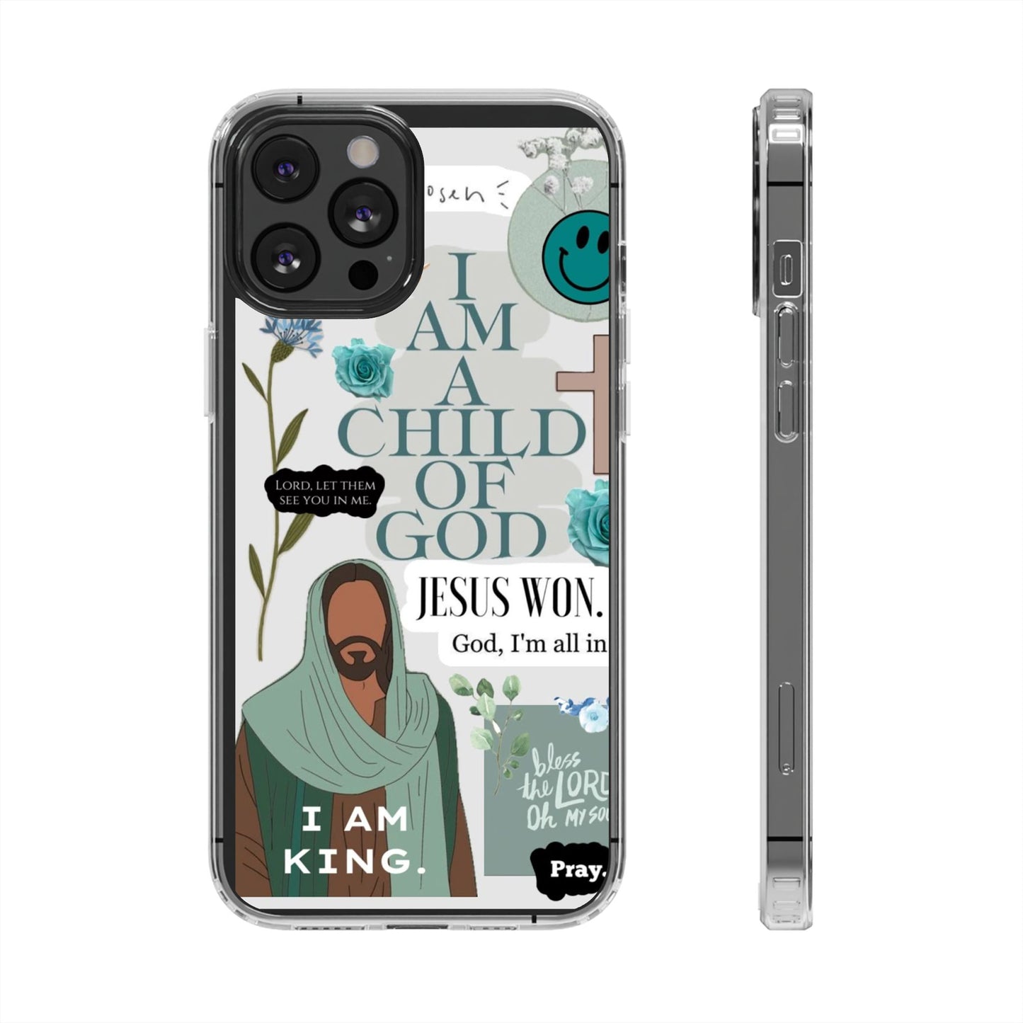 Faith-Inspired Clear Phone Case