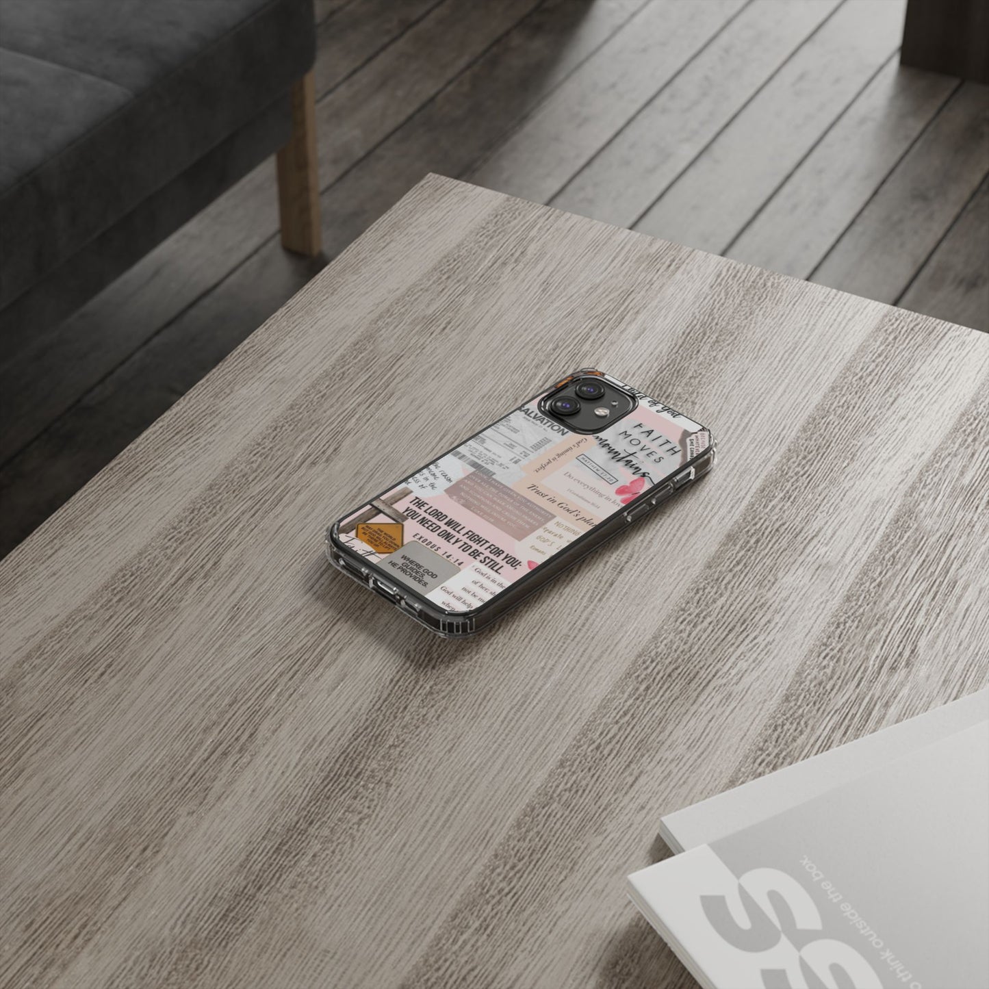 Faith-Inspired Clear Phone Case