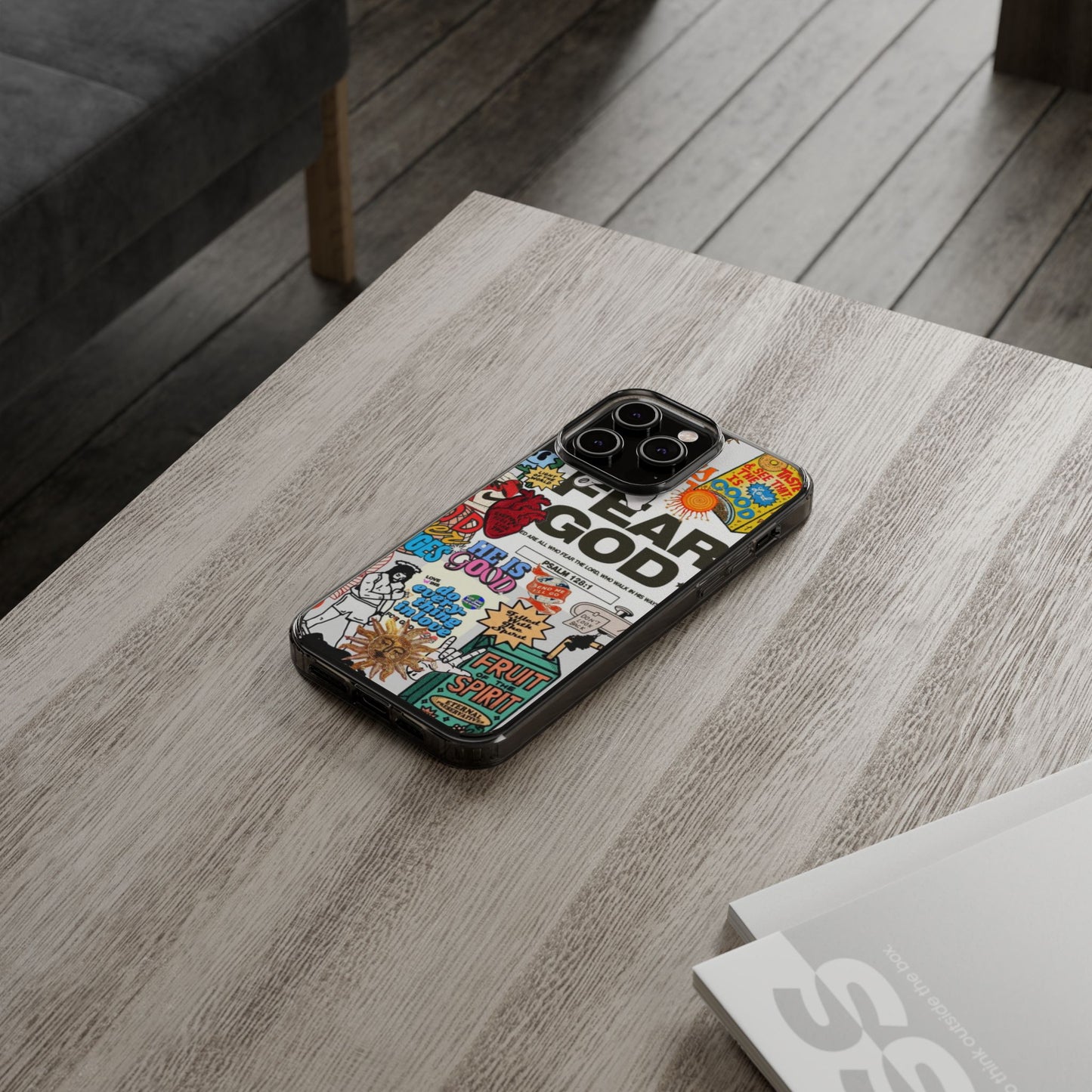 Faith-Inspired Clear Phone Case