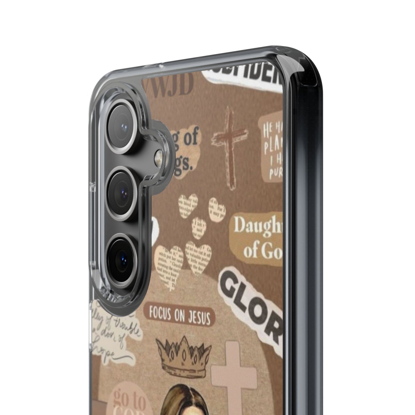 Faith-Inspired Clear Phone Case,