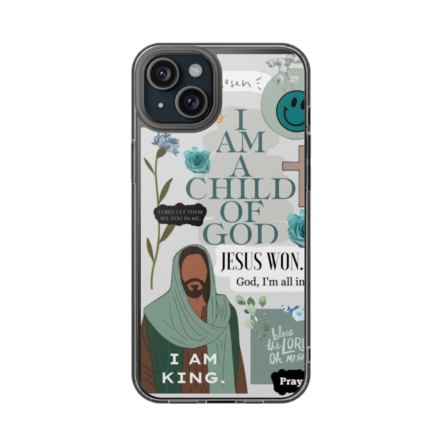Faith-Inspired Clear Phone Case
