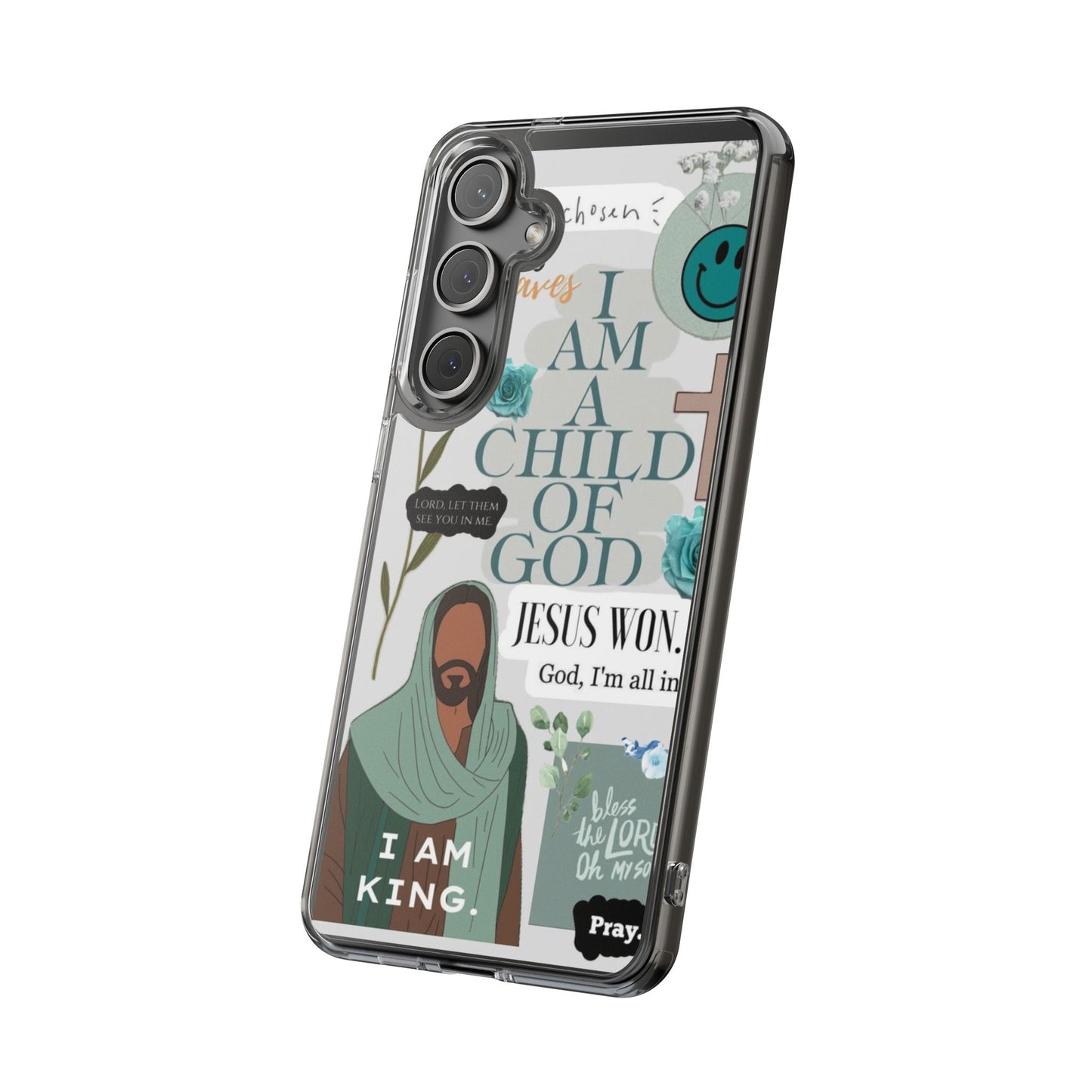 Faith-Inspired Clear Phone Case