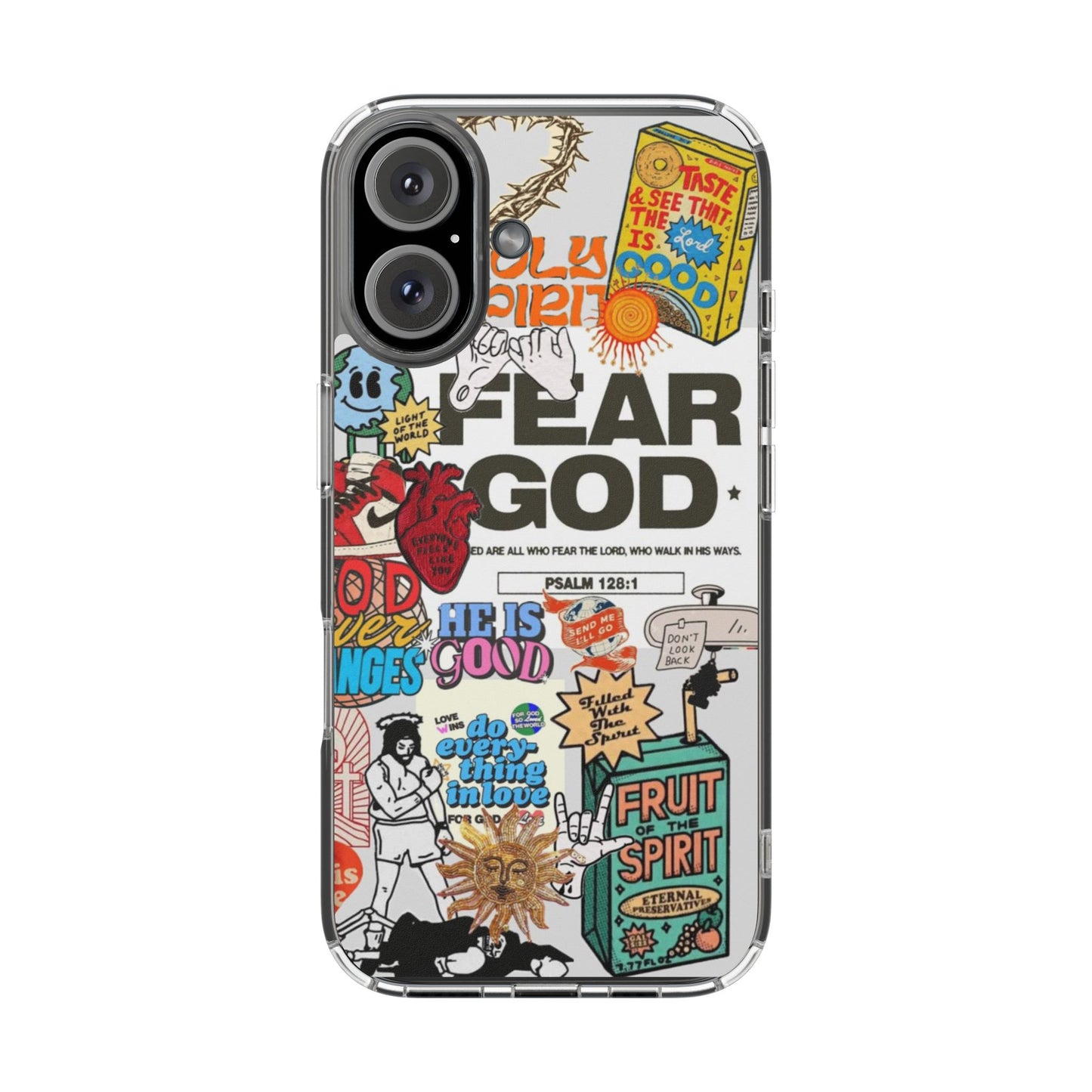 Faith-Inspired Clear Phone Case