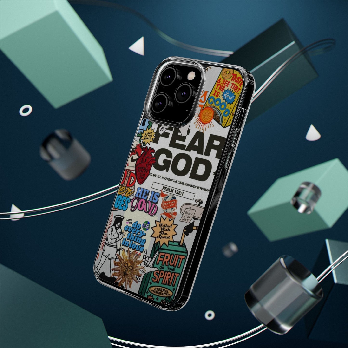 Faith-Inspired Clear Phone Case