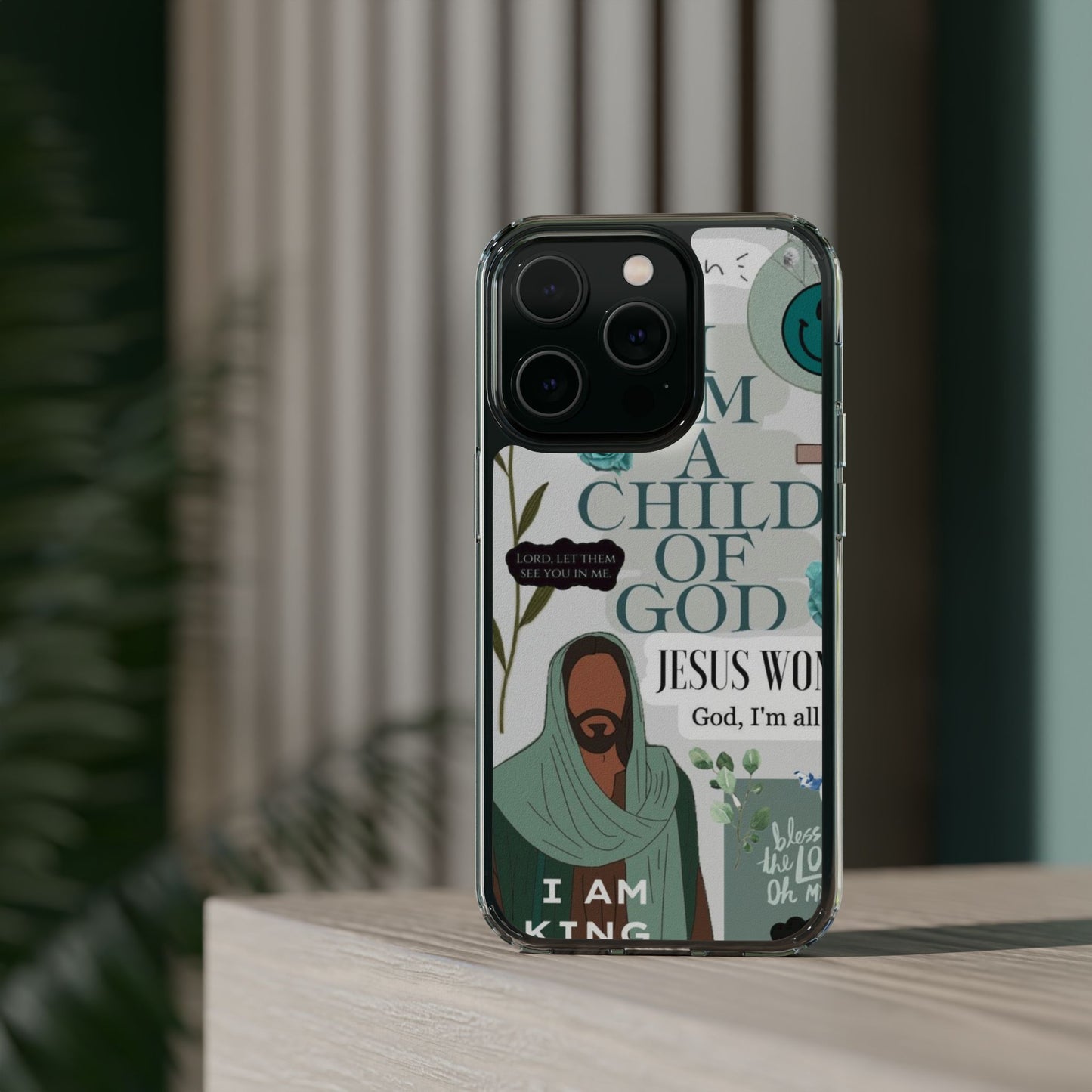 Faith-Inspired Clear Phone Case