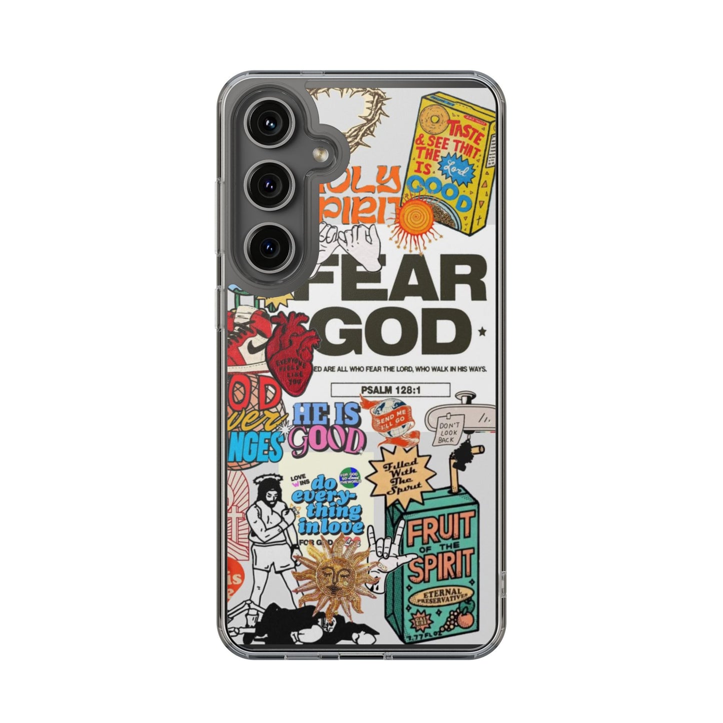 Faith-Inspired Clear Phone Case