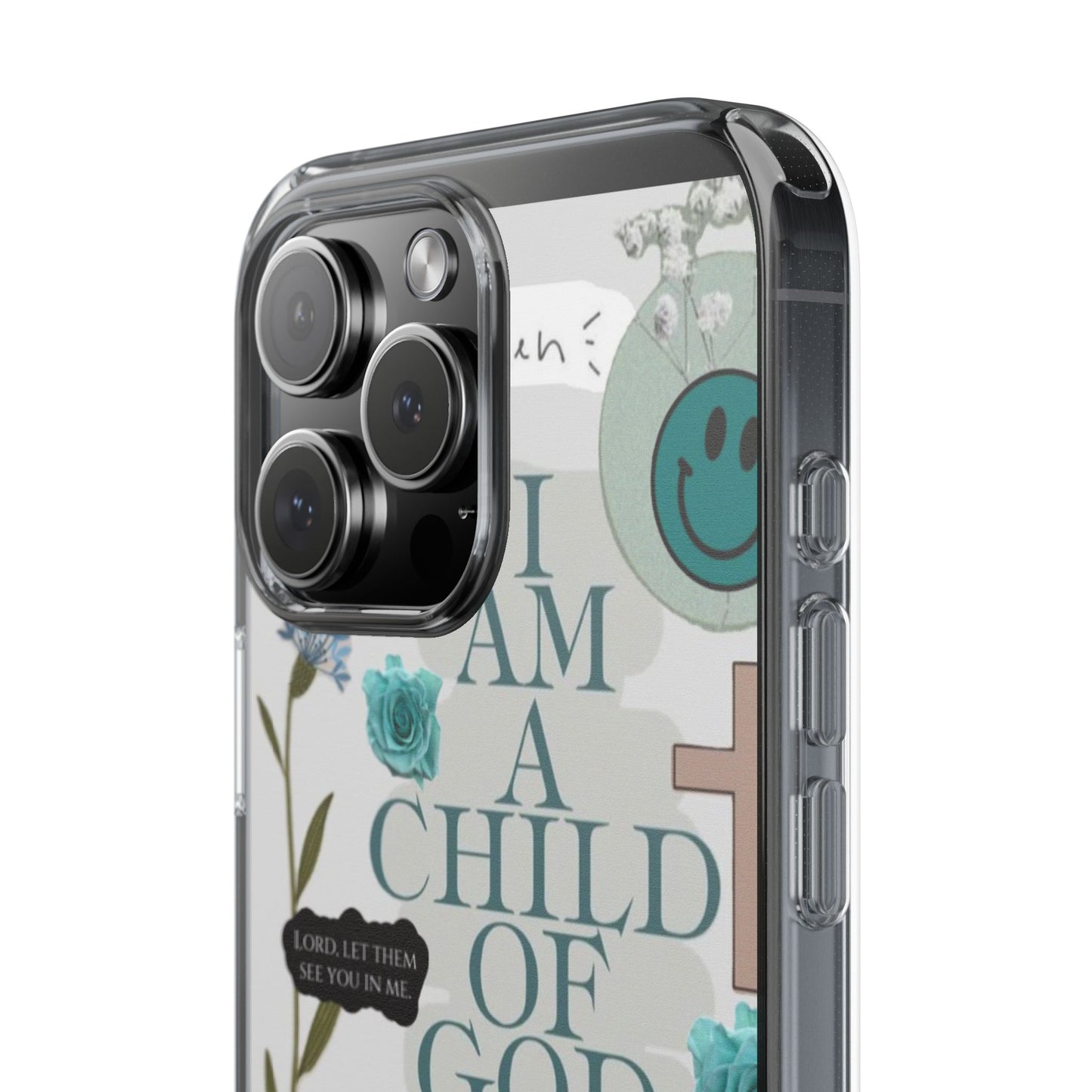 Faith-Inspired Clear Phone Case