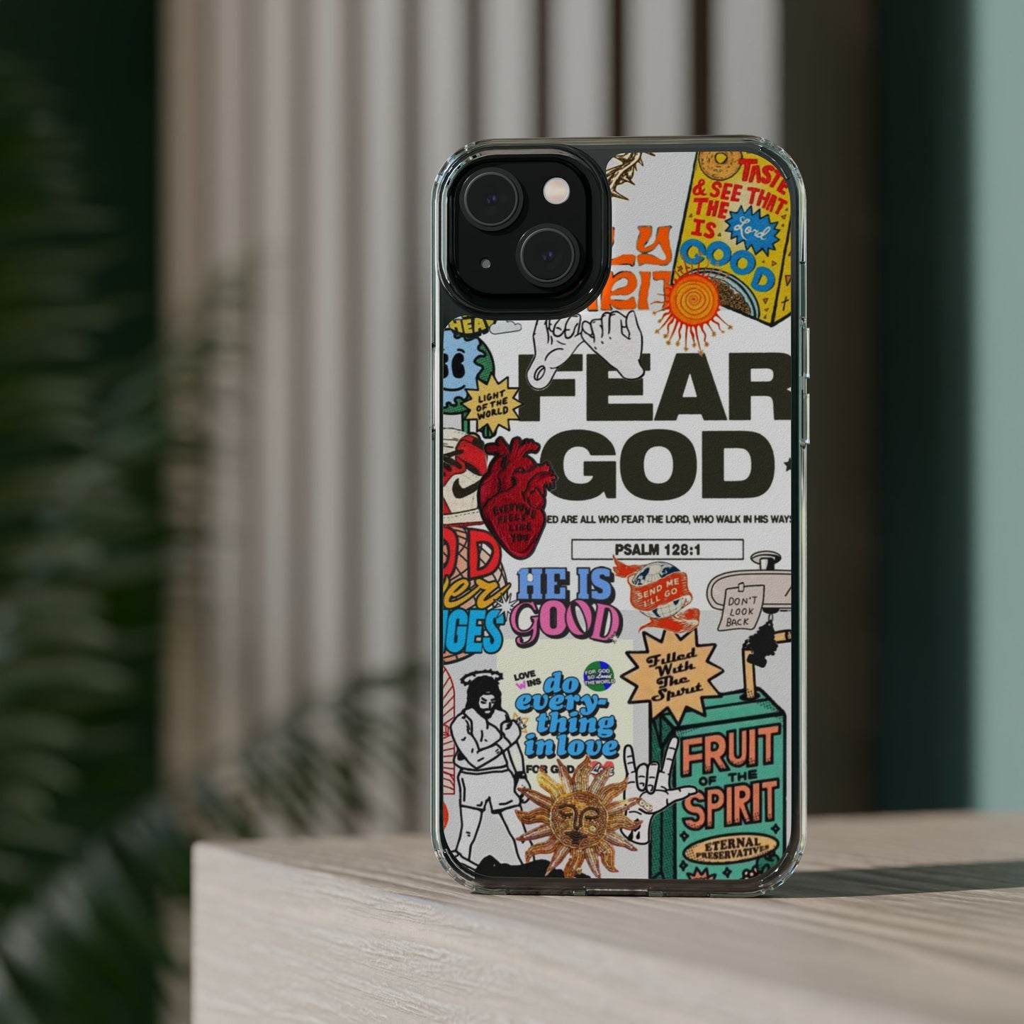 Faith-Inspired Clear Phone Case