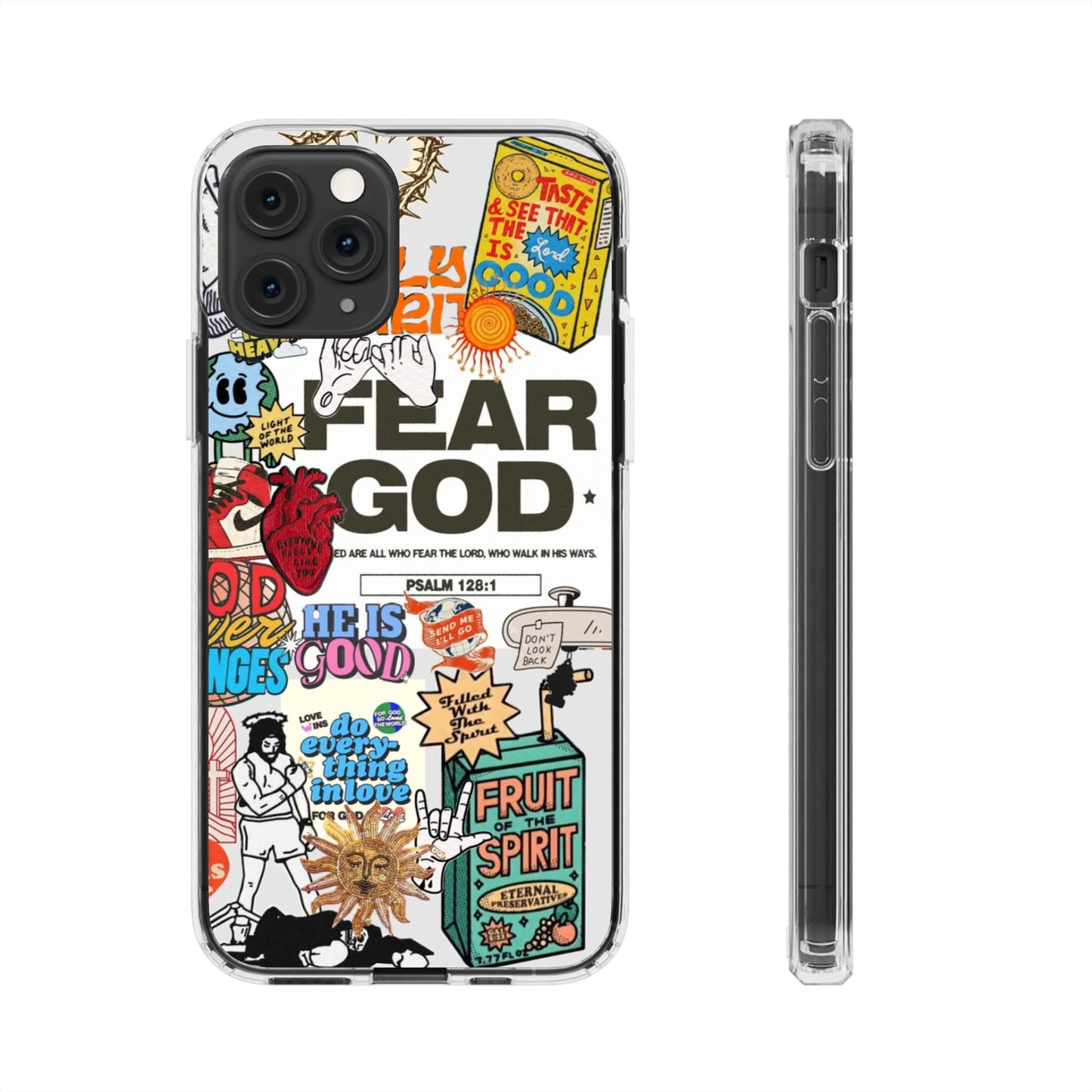 Faith-Inspired Clear Phone Case