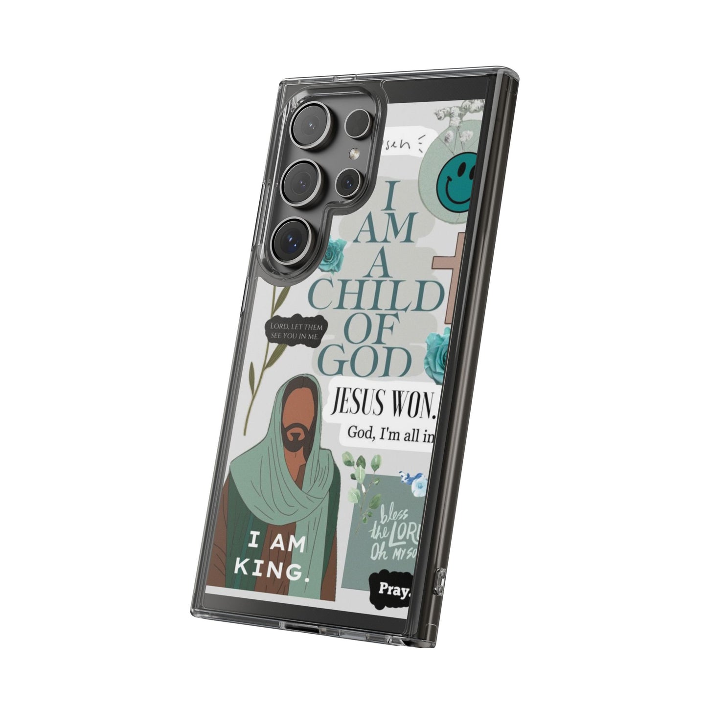 Faith-Inspired Clear Phone Case