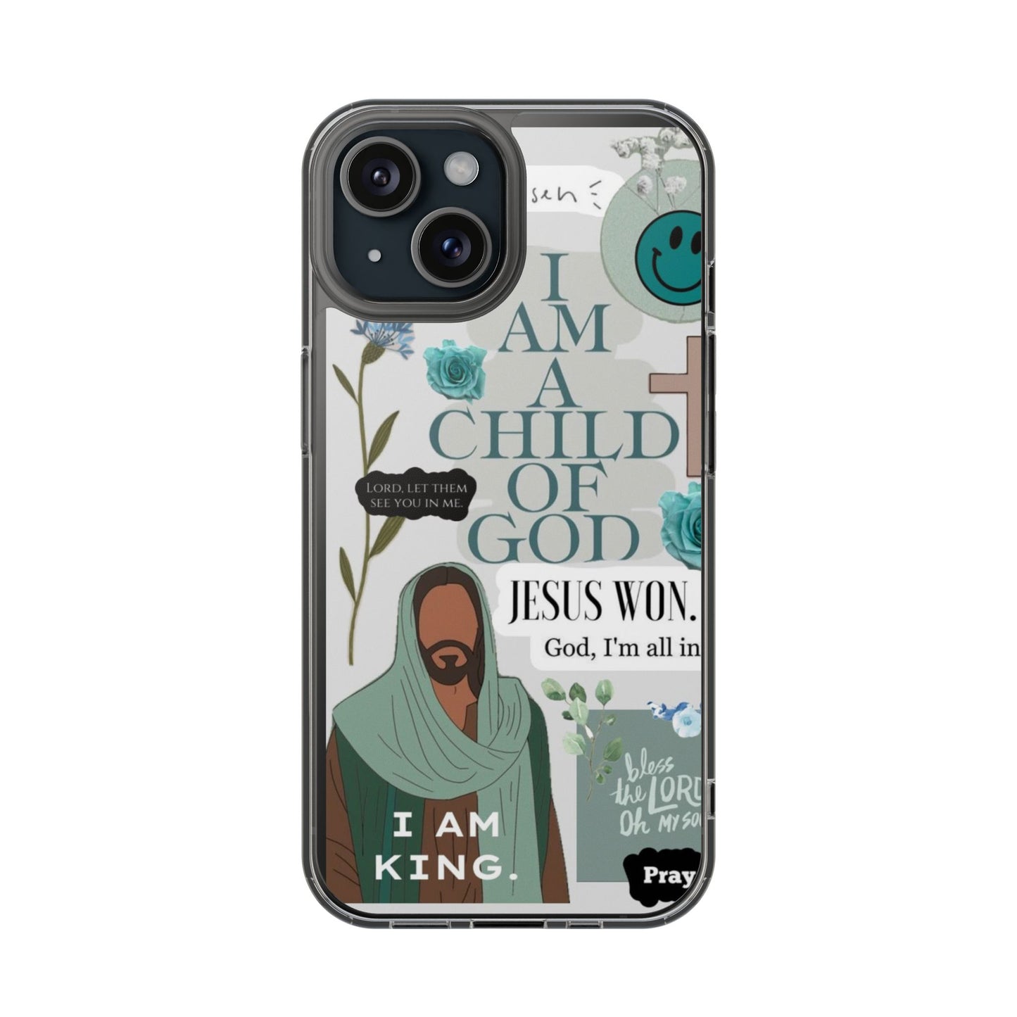 Faith-Inspired Clear Phone Case