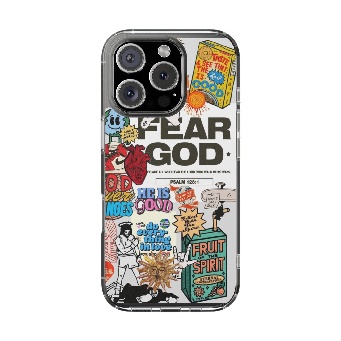 Faith-Inspired Clear Phone Case