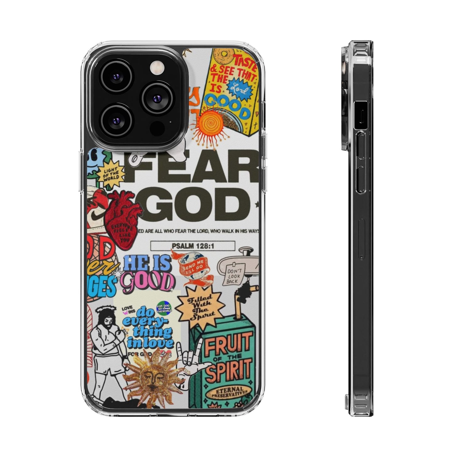 Faith-Inspired Clear Phone Case