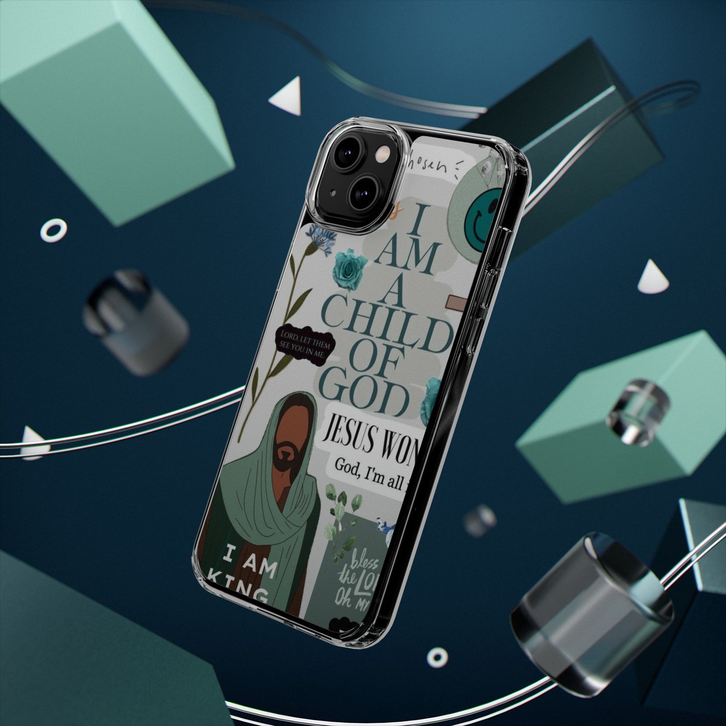 Faith-Inspired Clear Phone Case