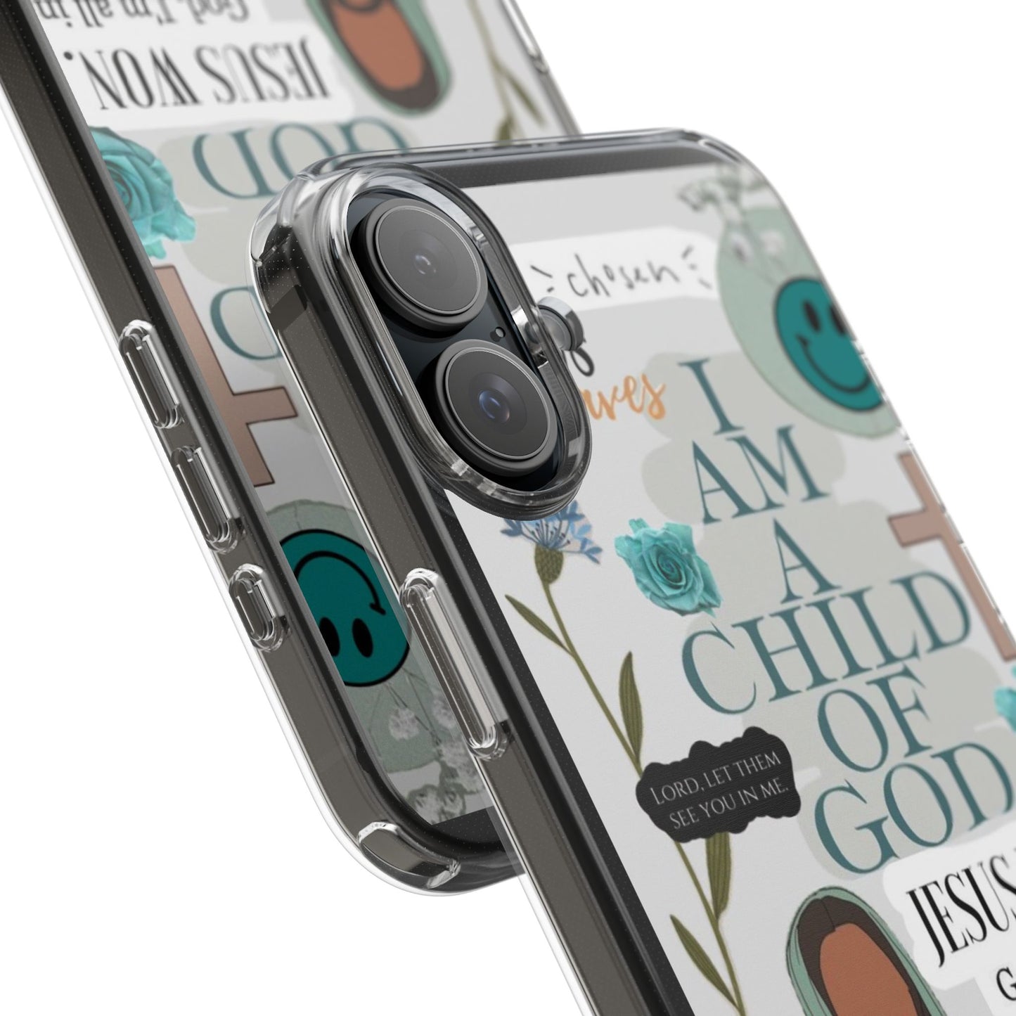 Faith-Inspired Clear Phone Case