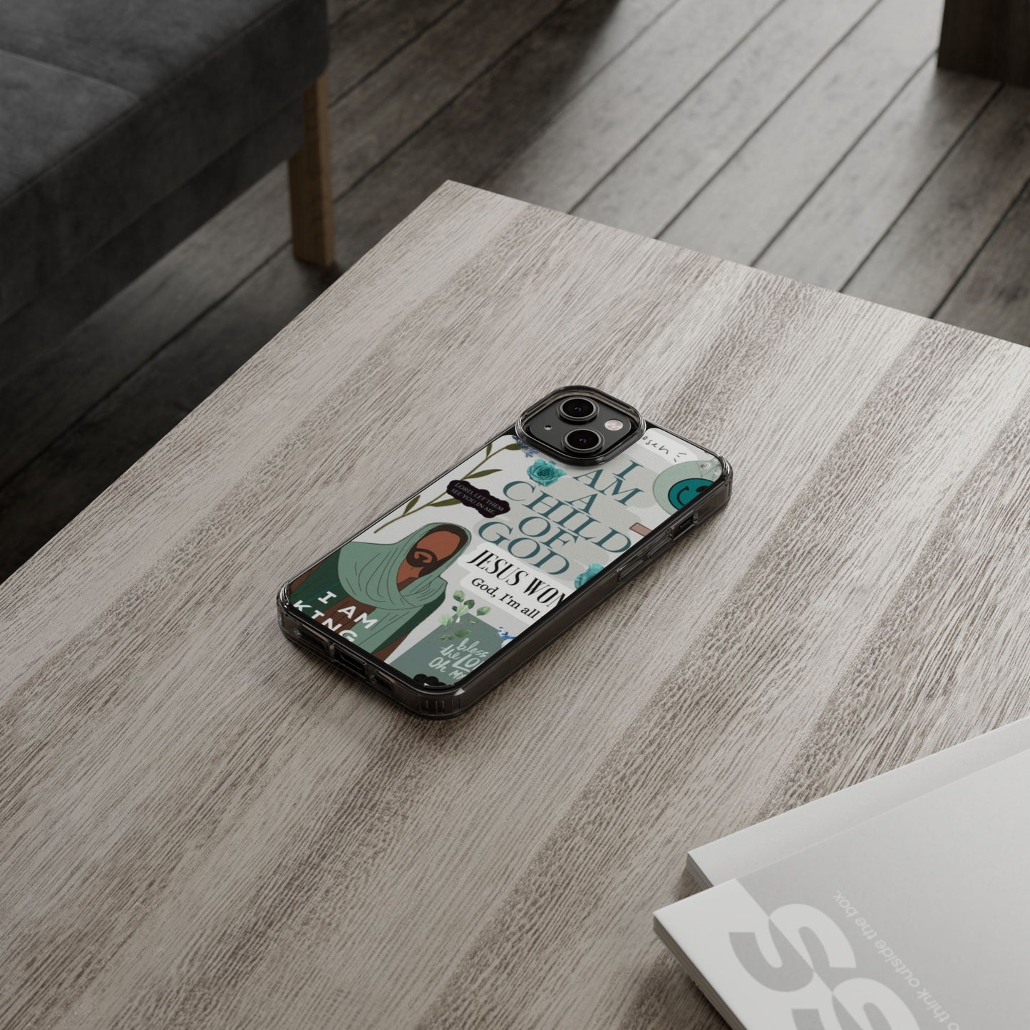 Faith-Inspired Clear Phone Case