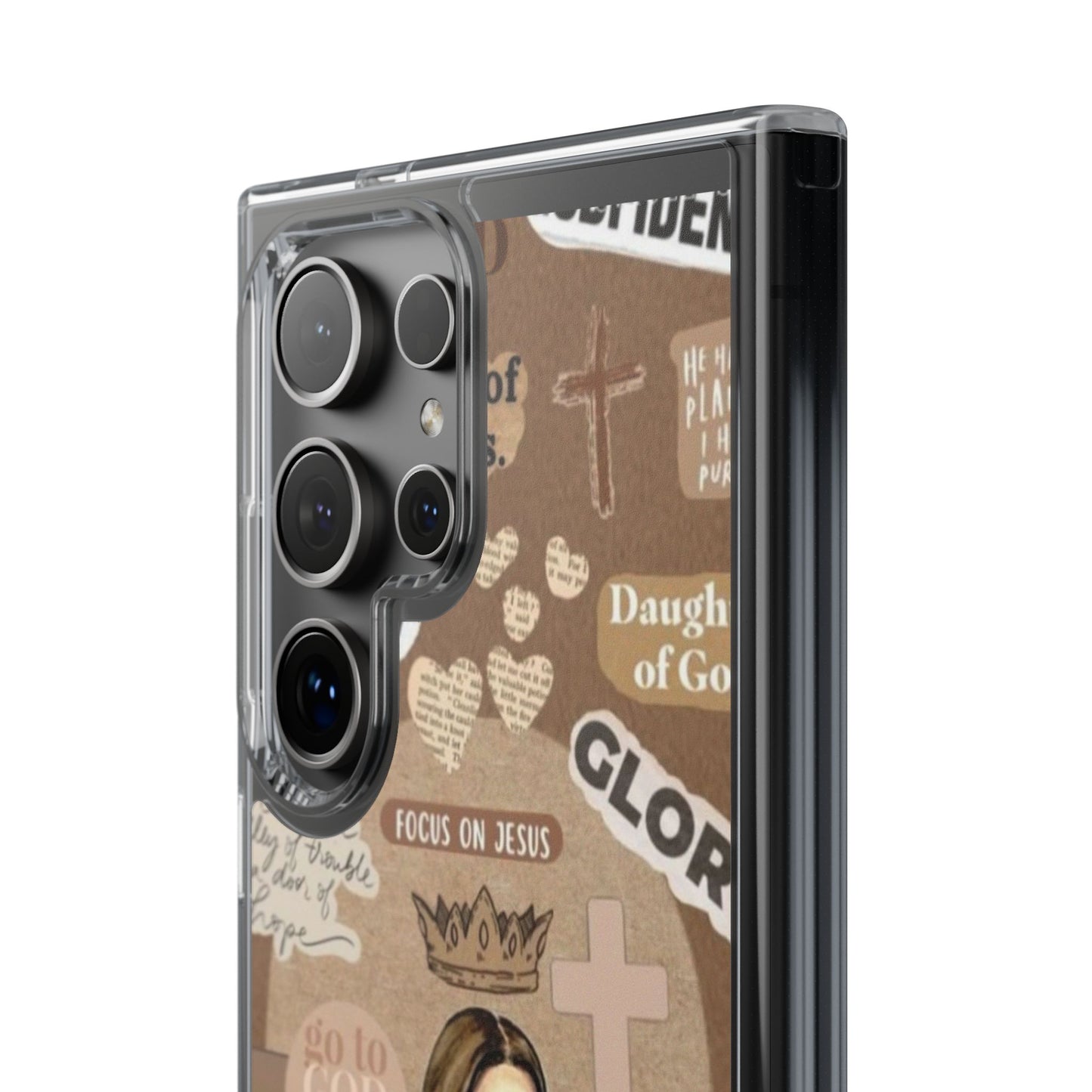 Faith-Inspired Clear Phone Case,