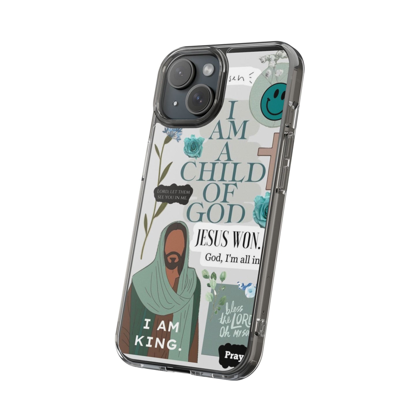 Faith-Inspired Clear Phone Case