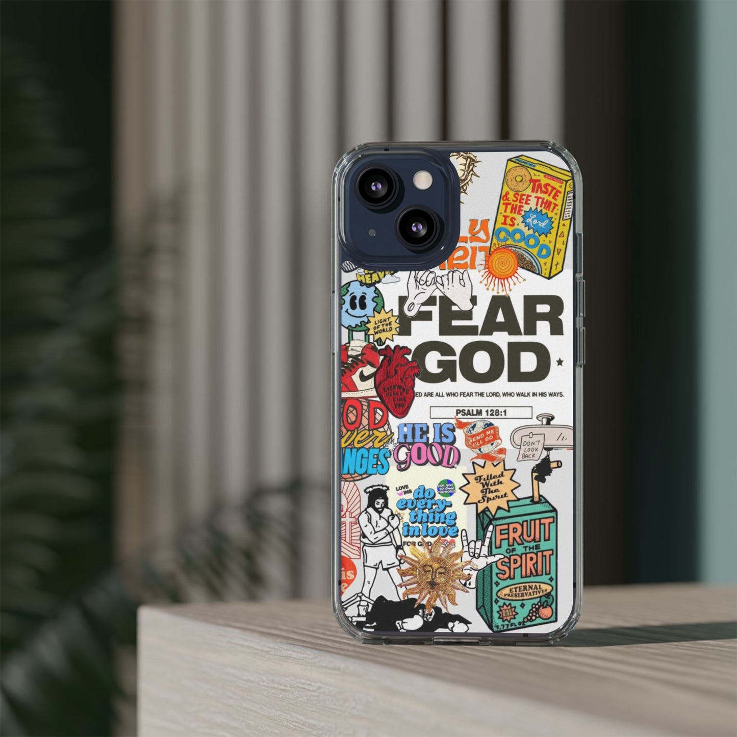 Faith-Inspired Clear Phone Case