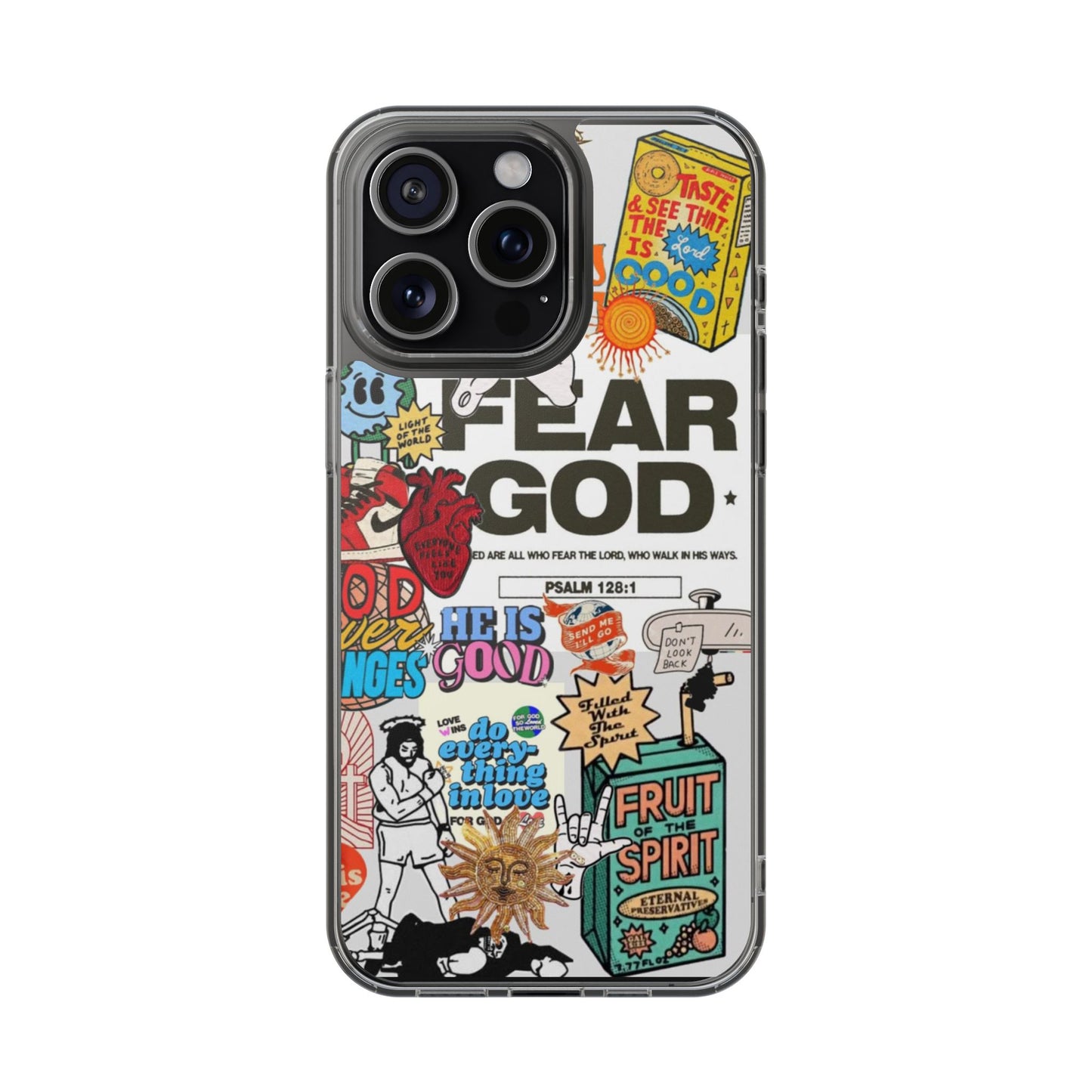 Faith-Inspired Clear Phone Case
