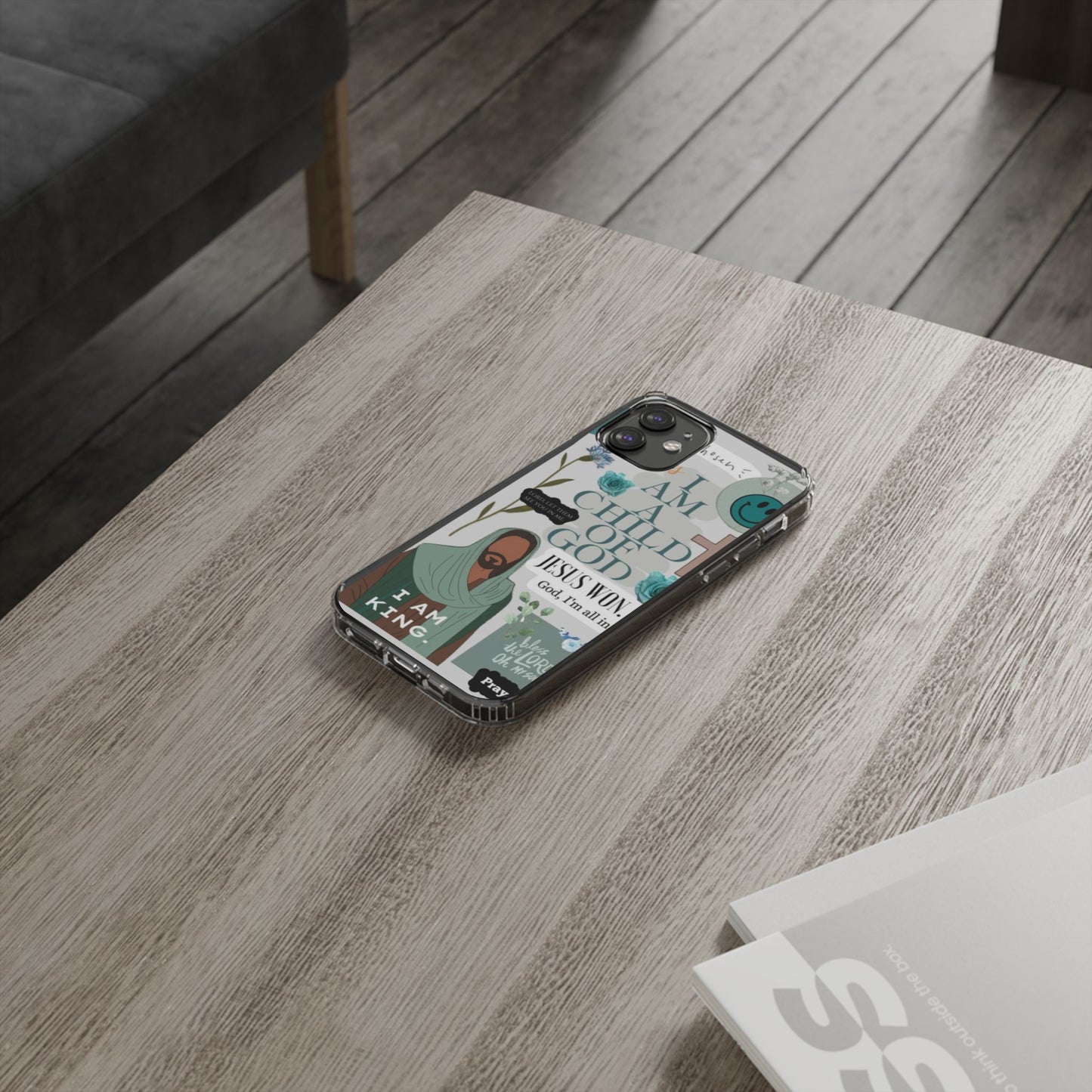Faith-Inspired Clear Phone Case