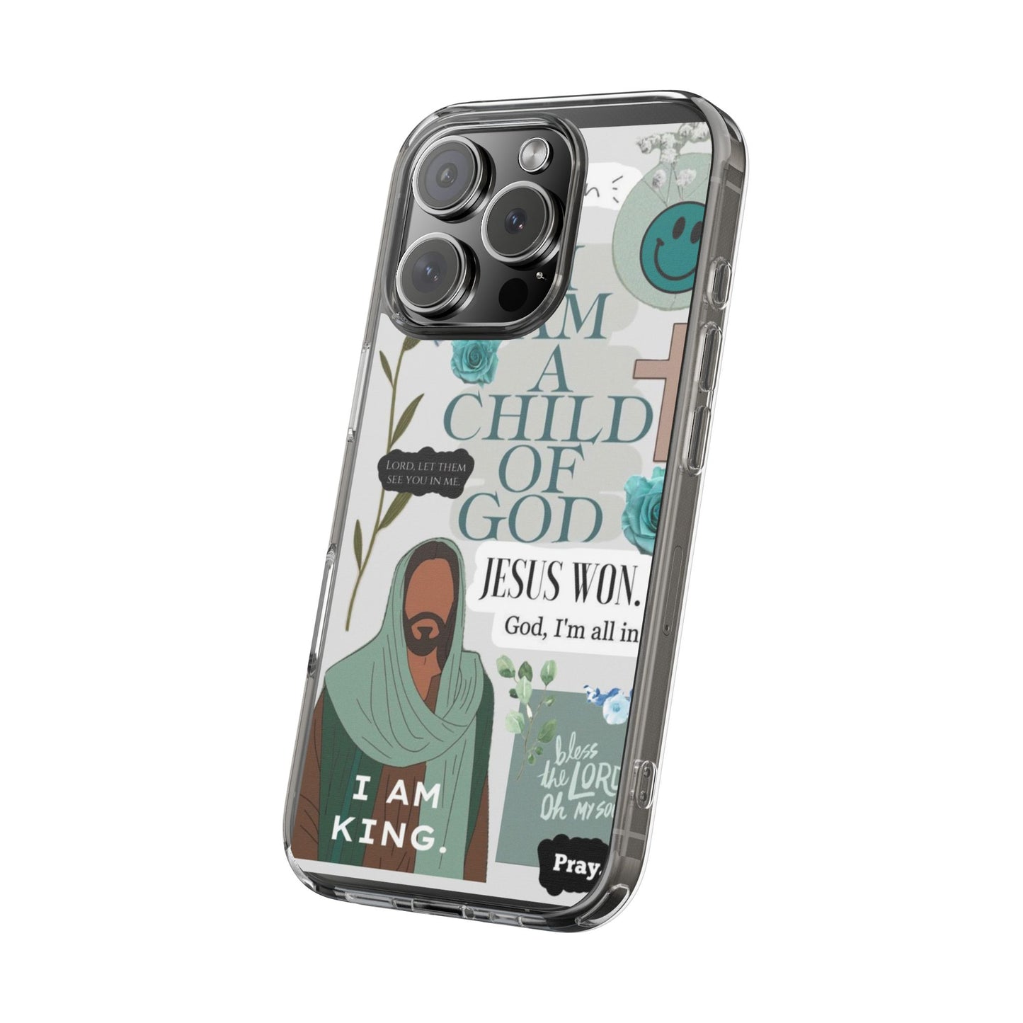 Faith-Inspired Clear Phone Case