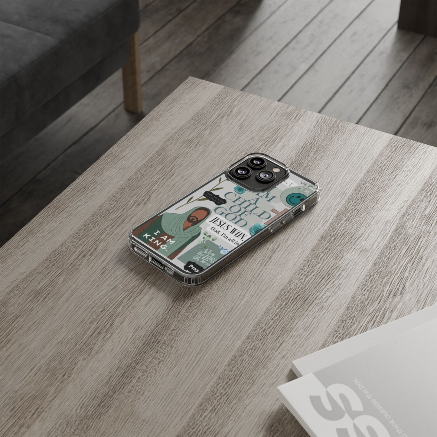 Faith-Inspired Clear Phone Case