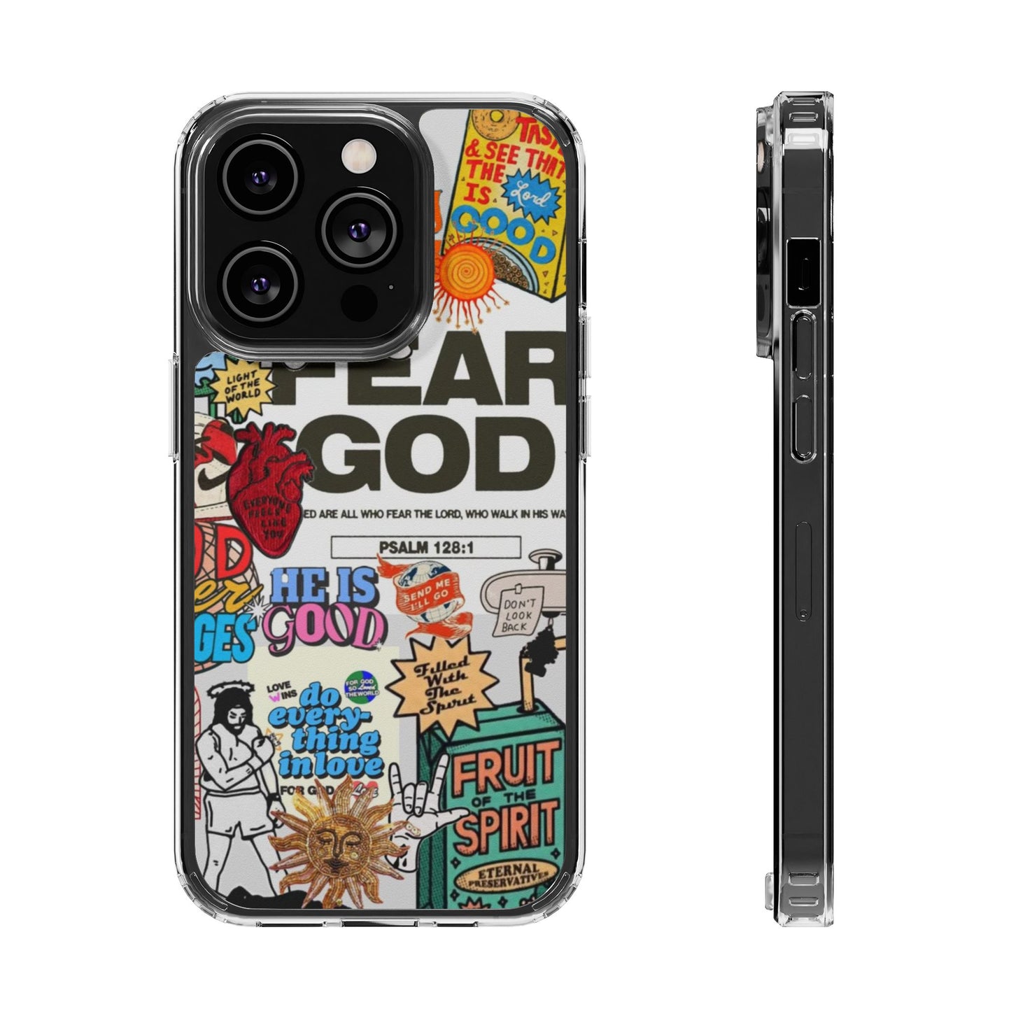 Faith-Inspired Clear Phone Case
