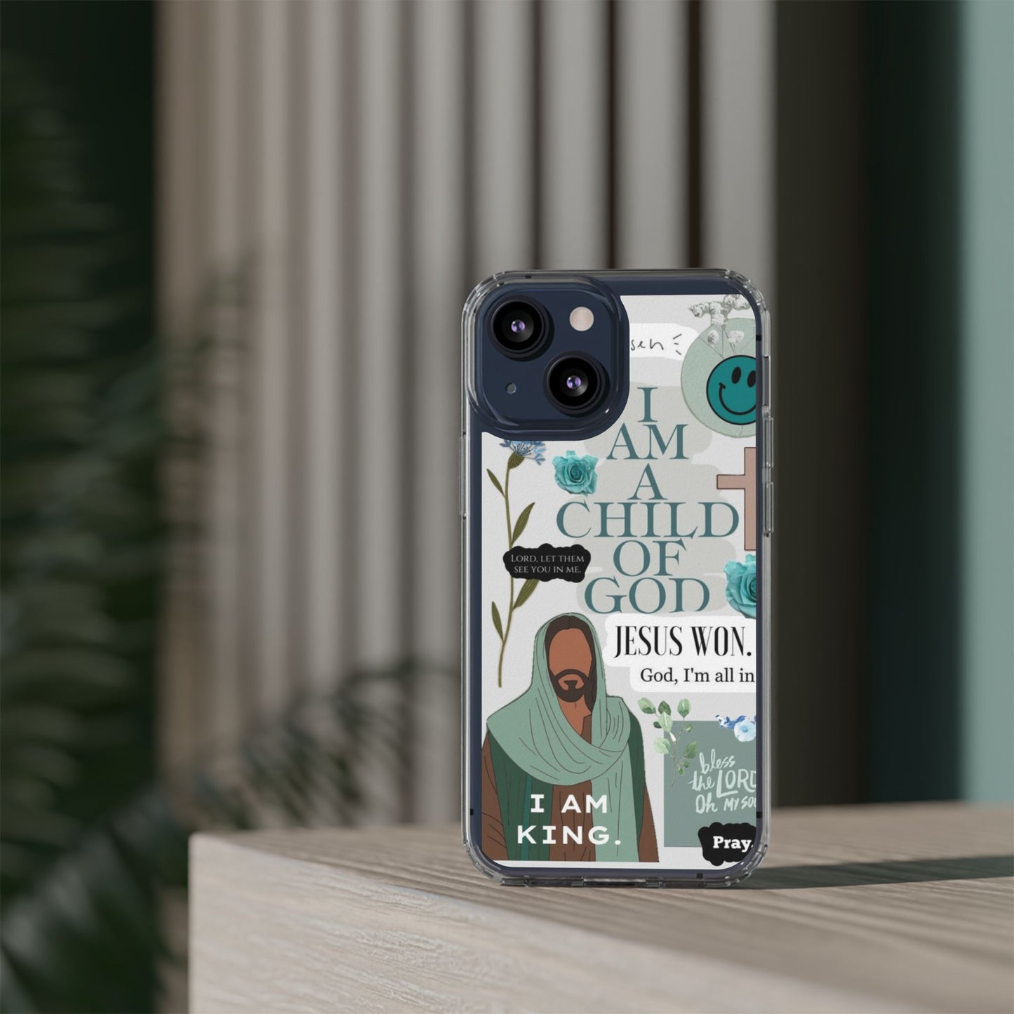 Faith-Inspired Clear Phone Case
