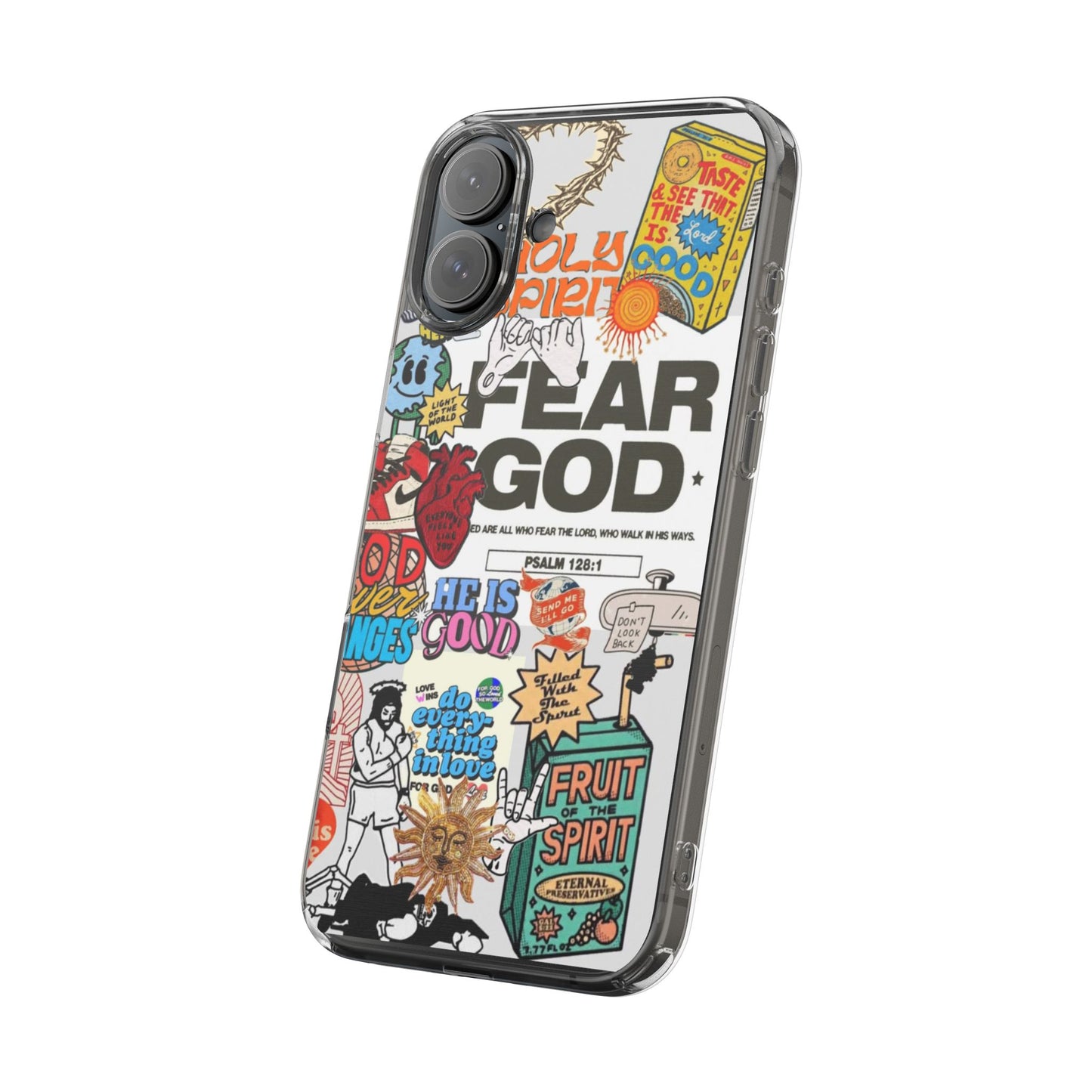 Faith-Inspired Clear Phone Case
