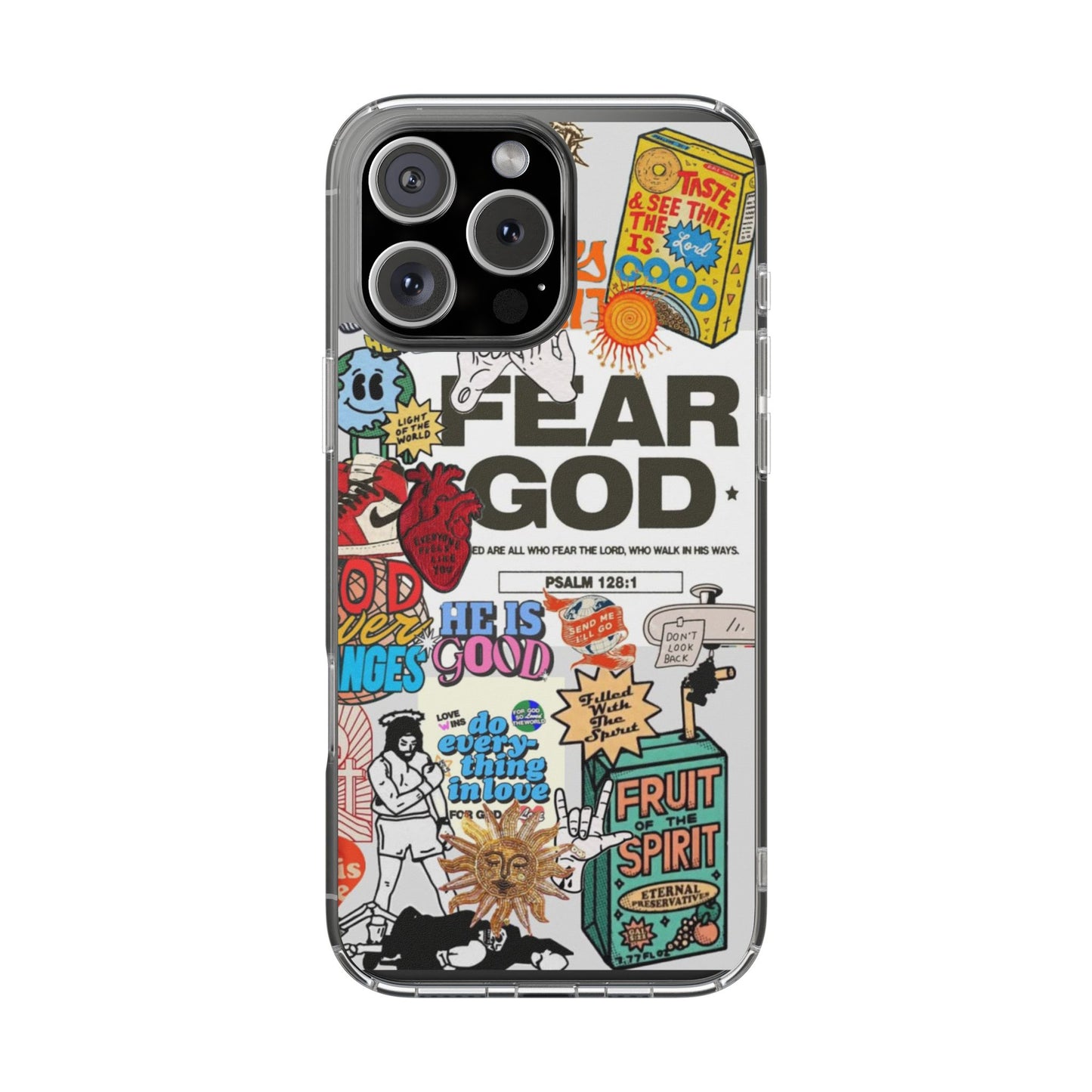 Faith-Inspired Clear Phone Case