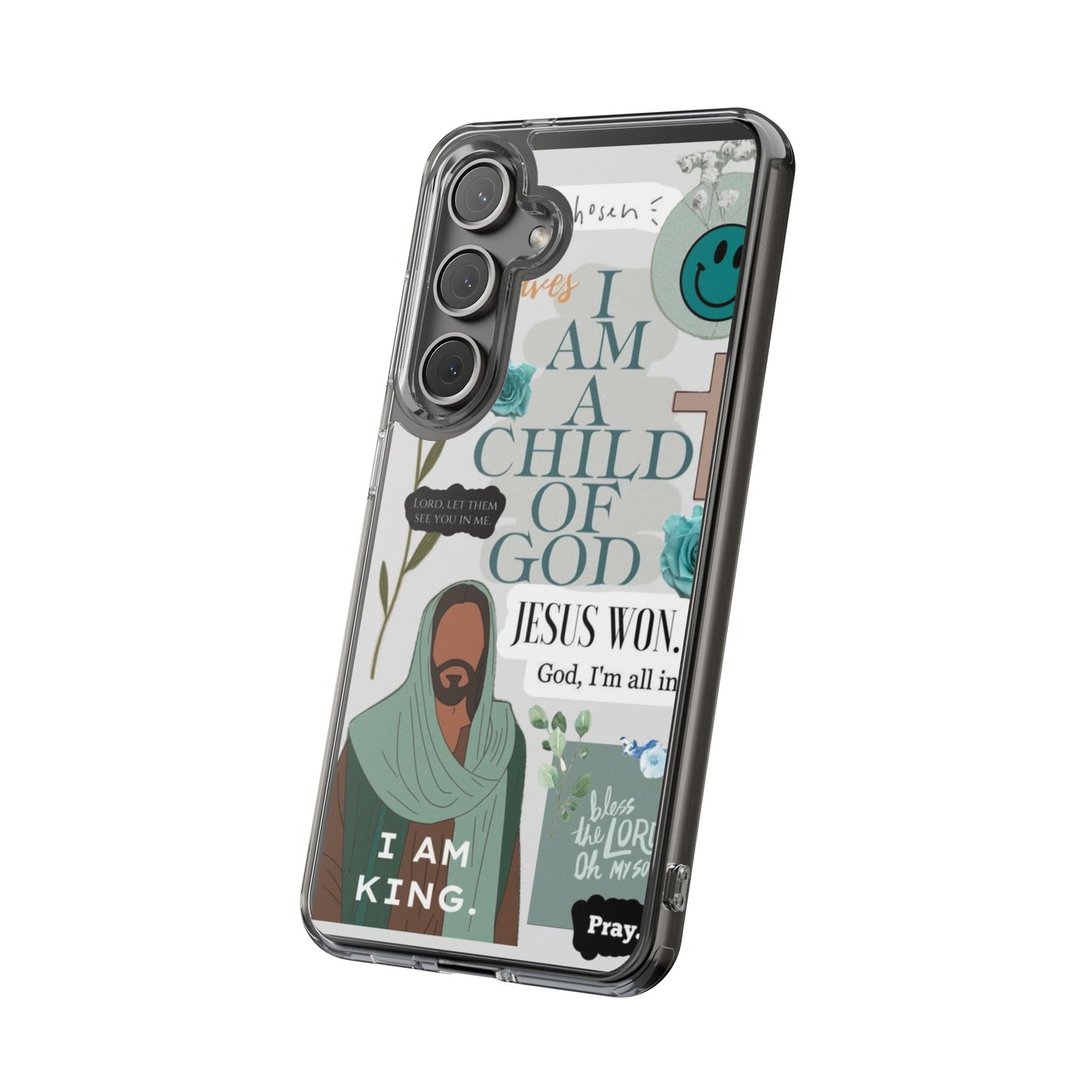 Faith-Inspired Clear Phone Case