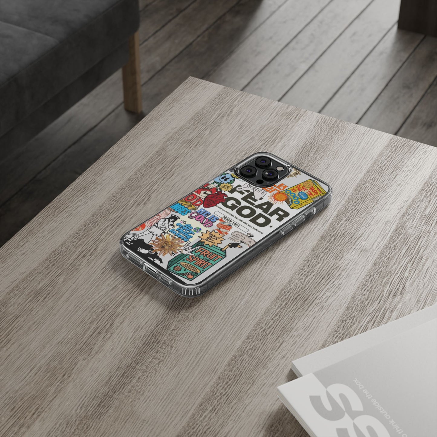 Faith-Inspired Clear Phone Case