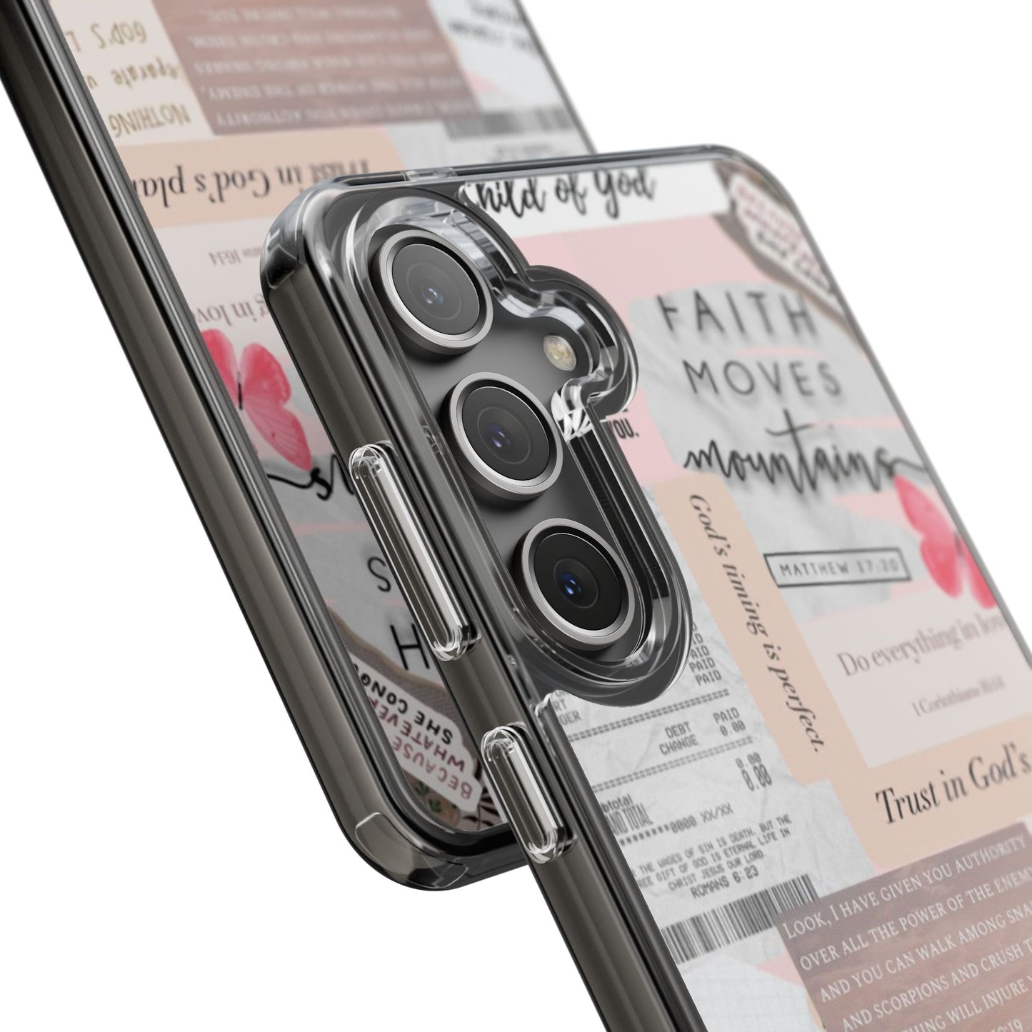 Faith-Inspired Clear Phone Case