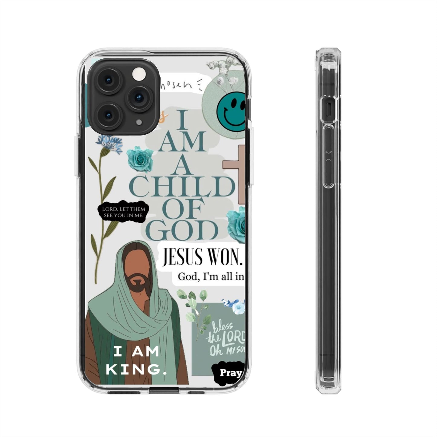 Faith-Inspired Clear Phone Case