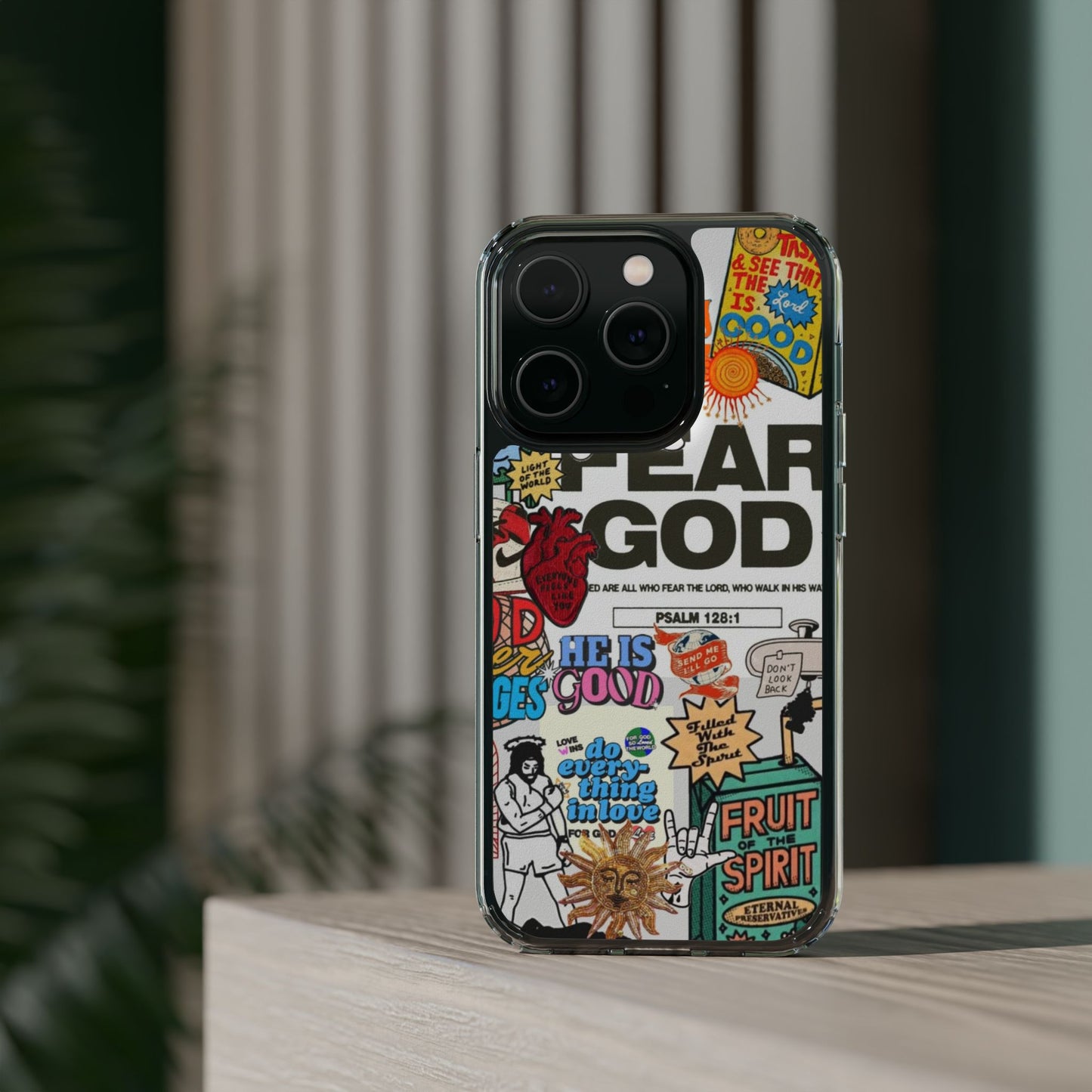 Faith-Inspired Clear Phone Case