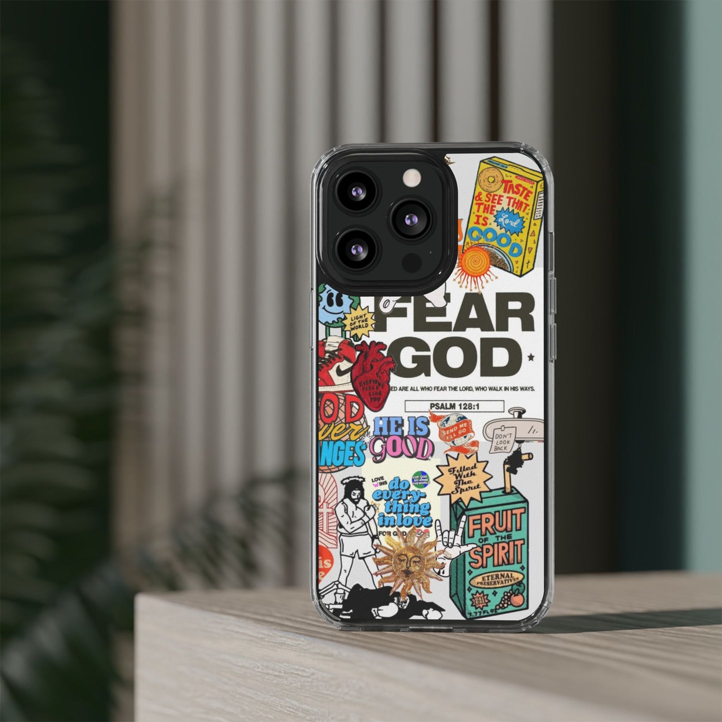Faith-Inspired Clear Phone Case
