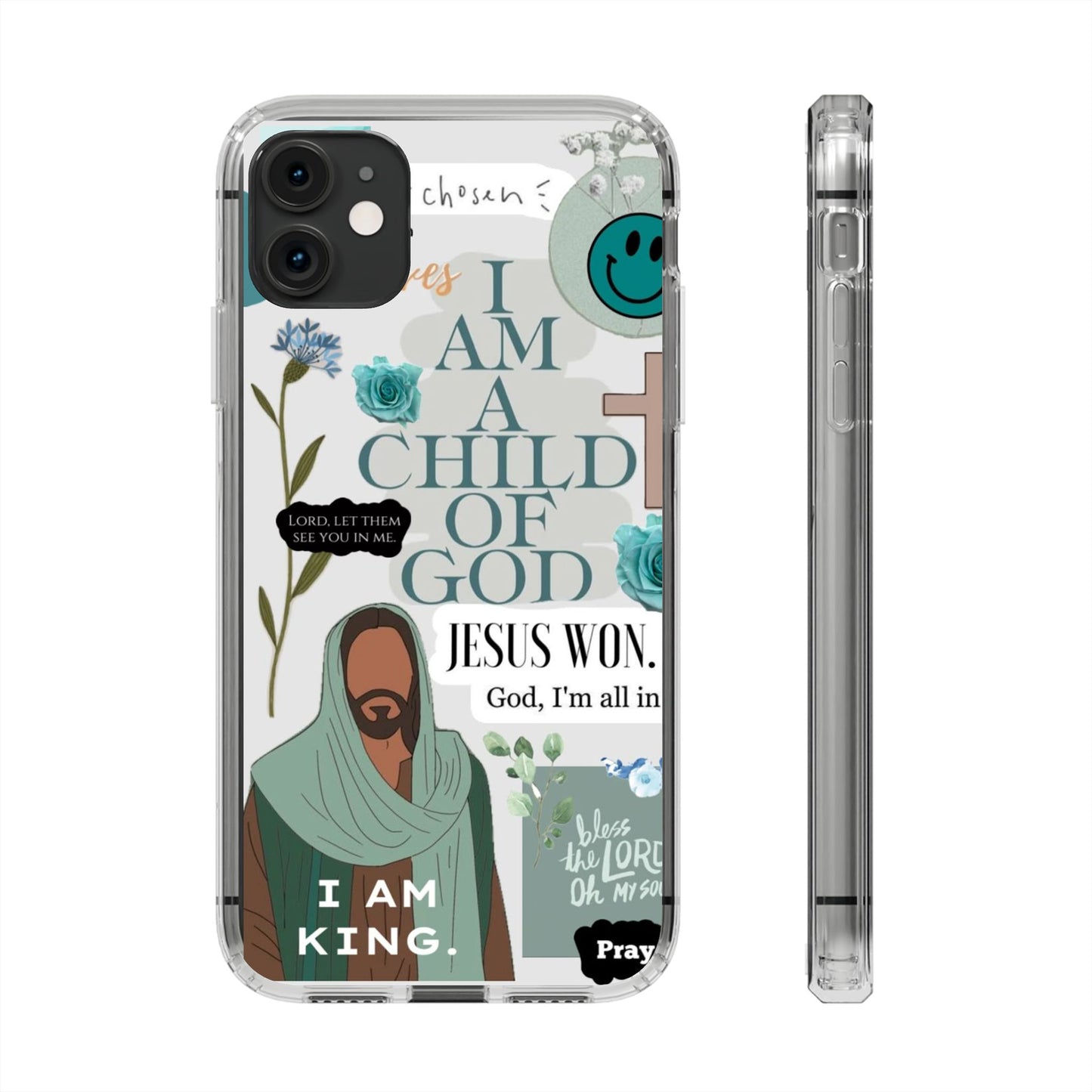Faith-Inspired Clear Phone Case