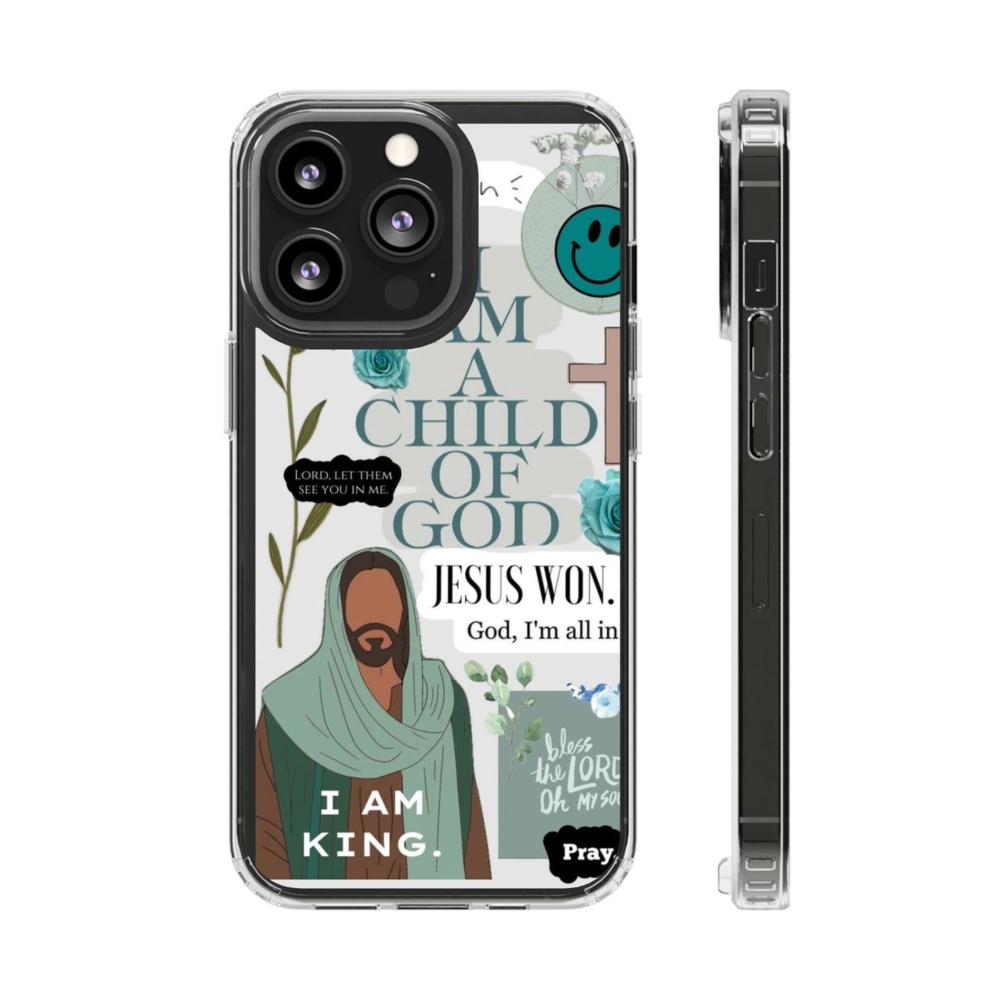 Faith-Inspired Clear Phone Case