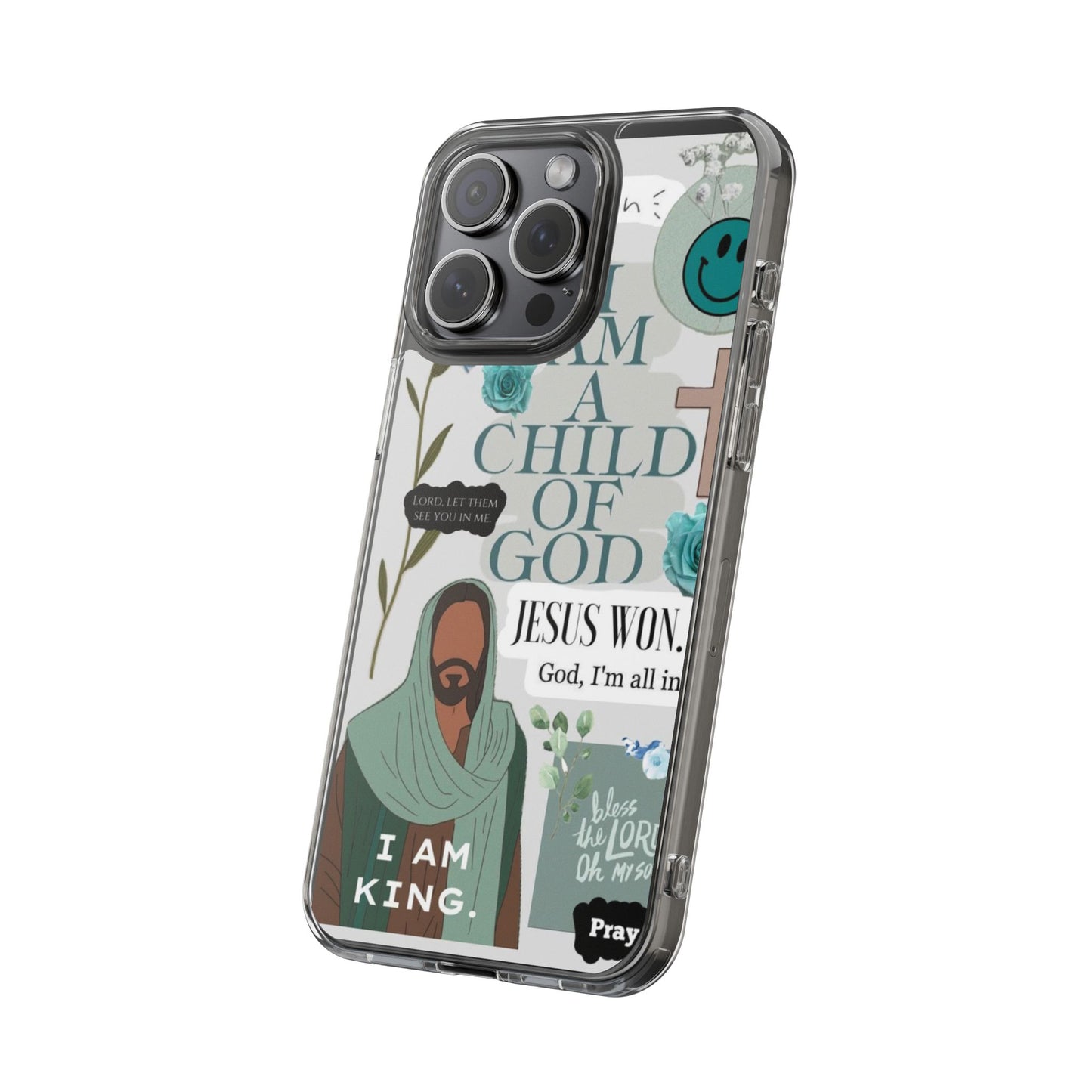 Faith-Inspired Clear Phone Case