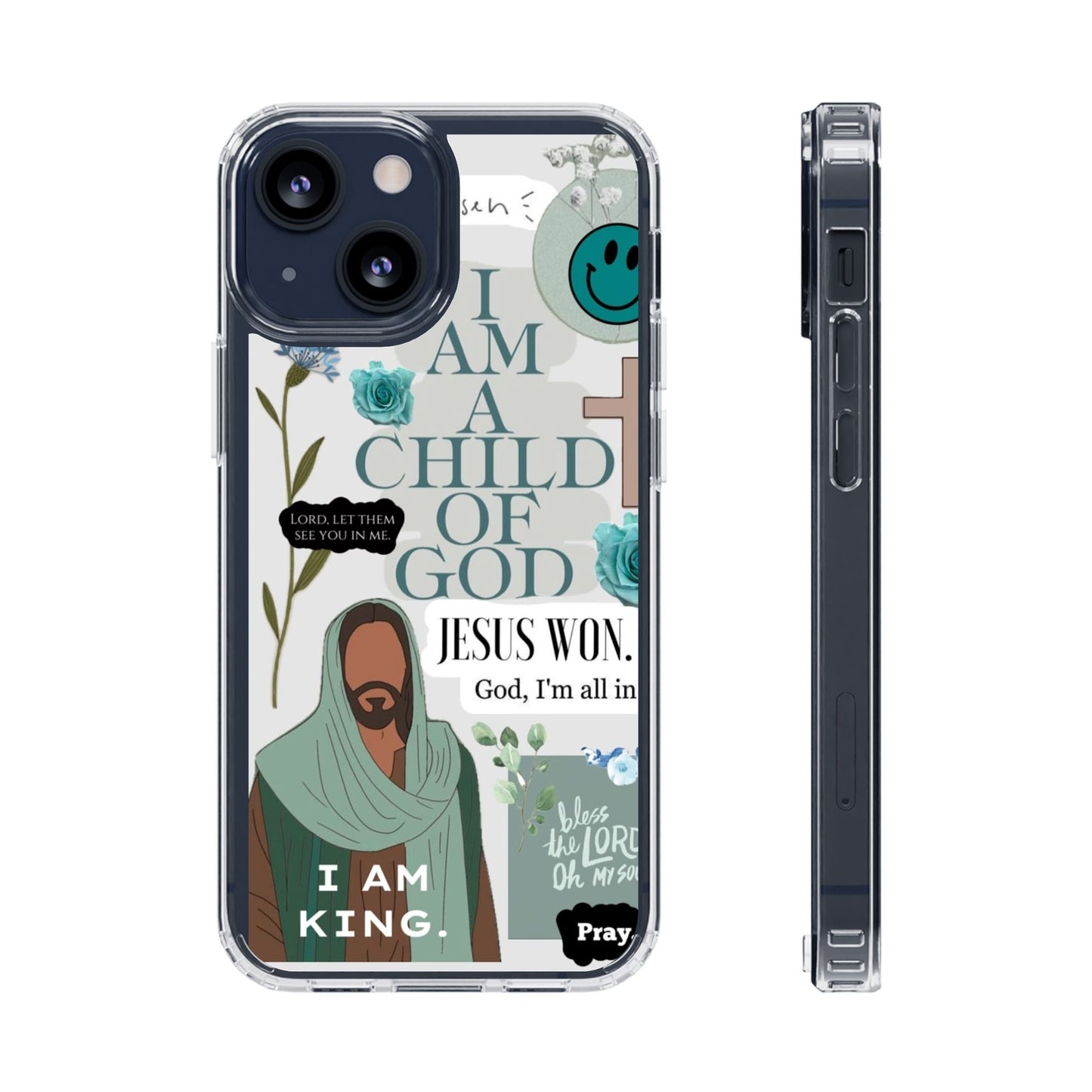Faith-Inspired Clear Phone Case