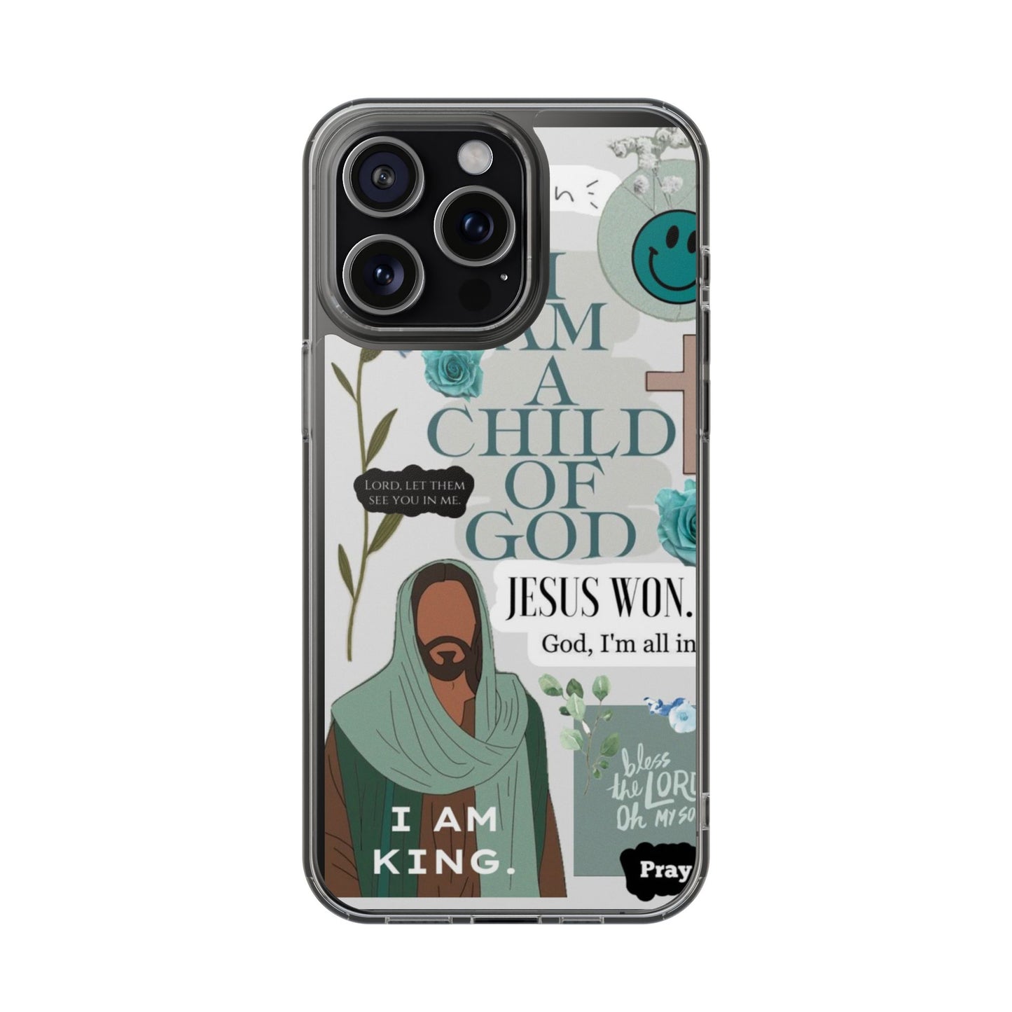Faith-Inspired Clear Phone Case