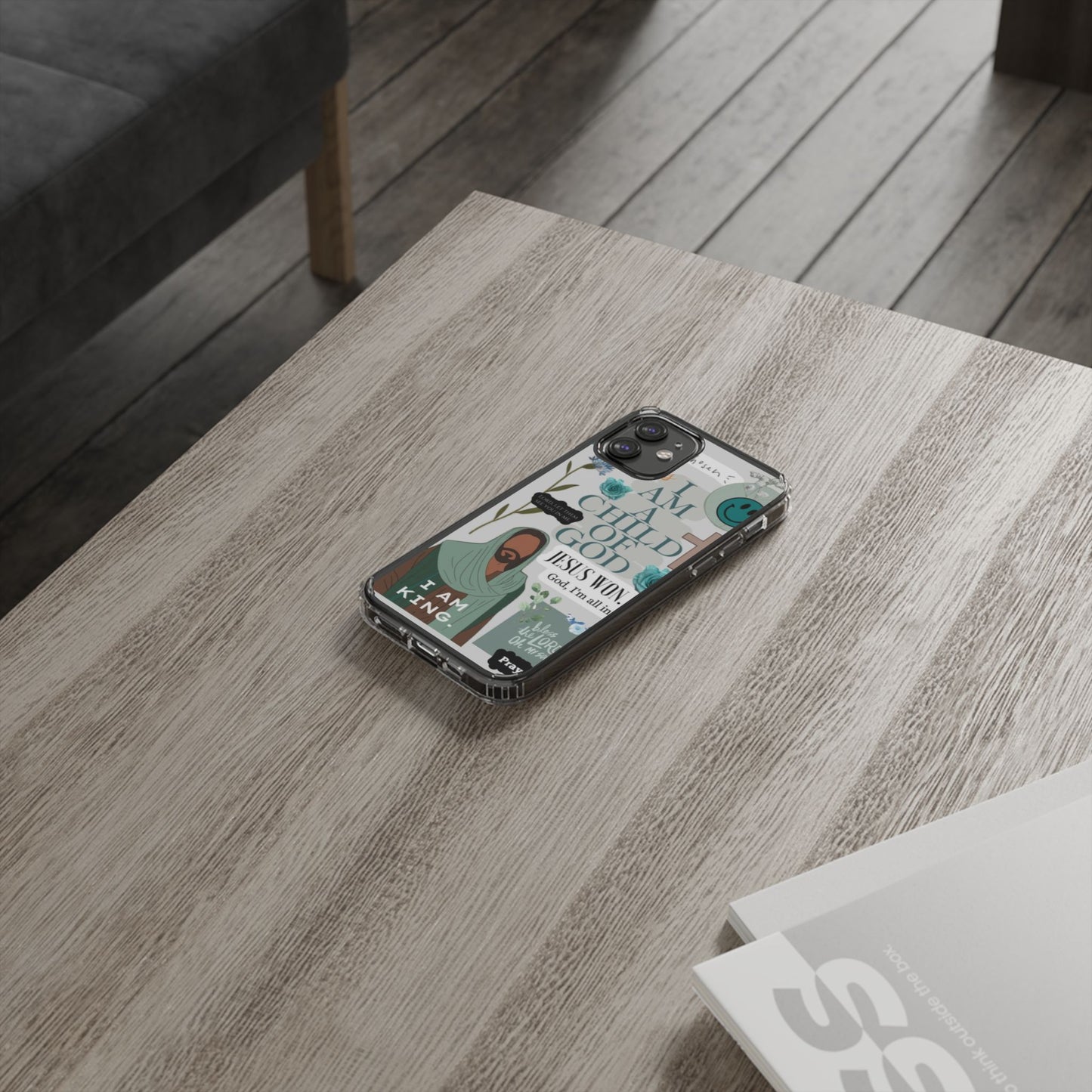 Faith-Inspired Clear Phone Case