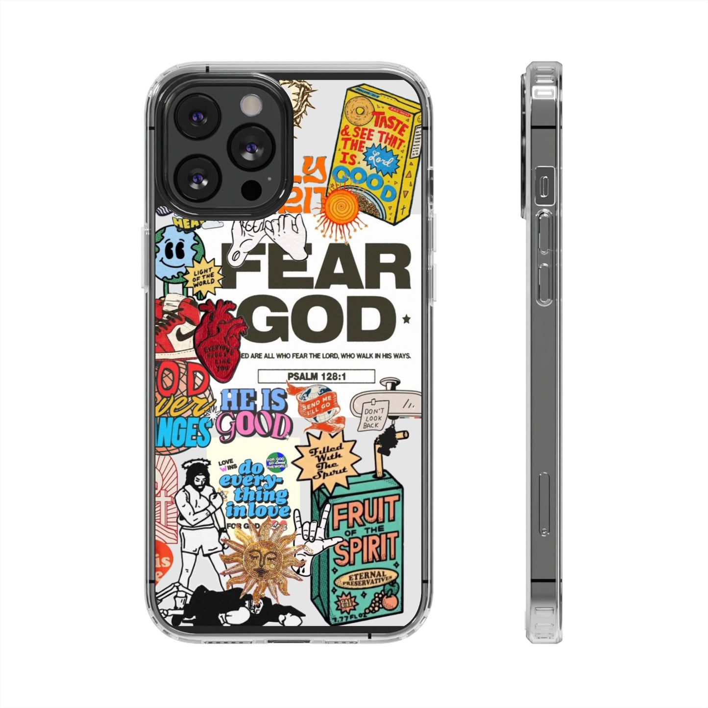Faith-Inspired Clear Phone Case