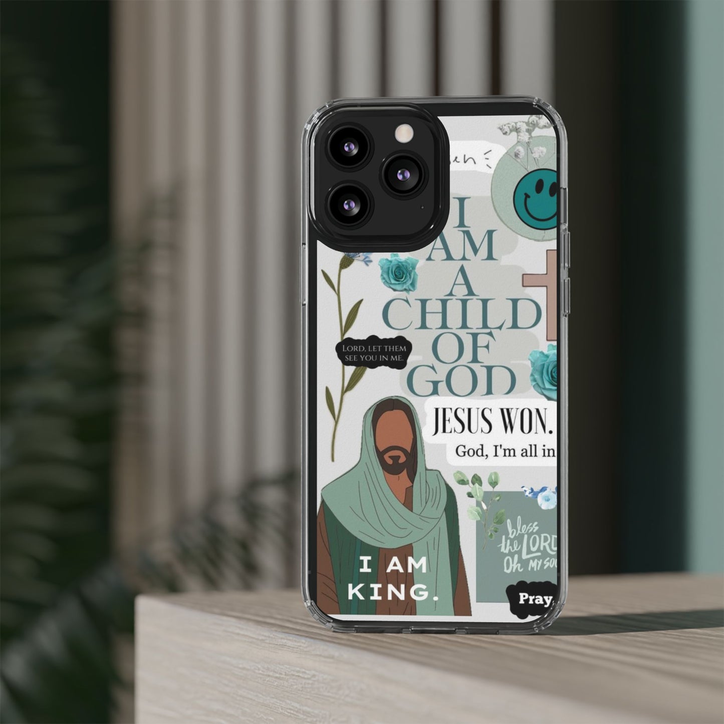 Faith-Inspired Clear Phone Case