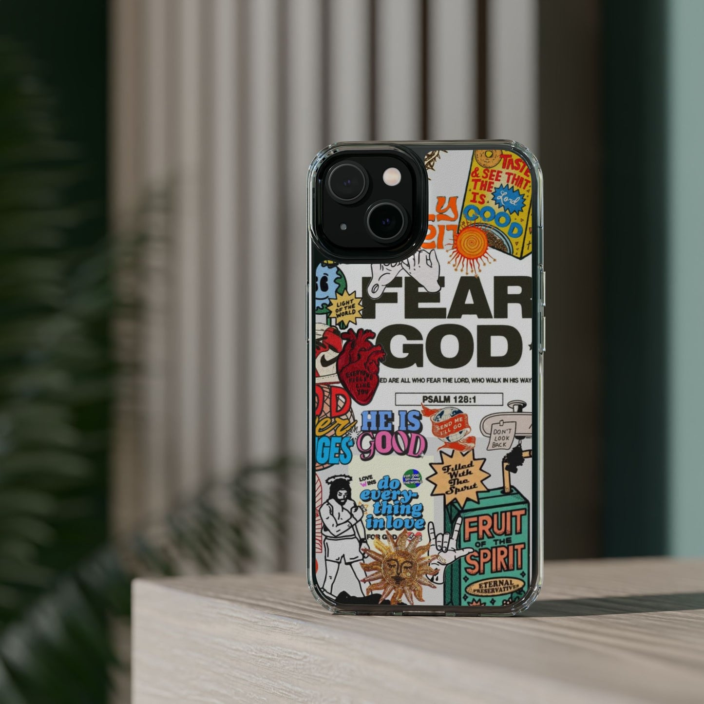 Faith-Inspired Clear Phone Case