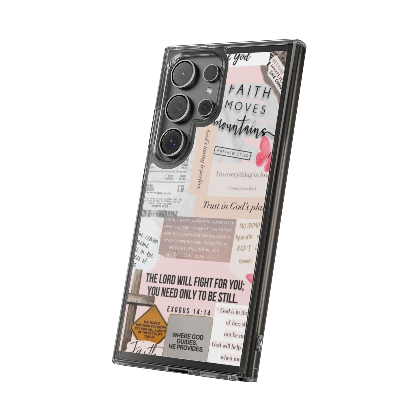Faith-Inspired Clear Phone Case