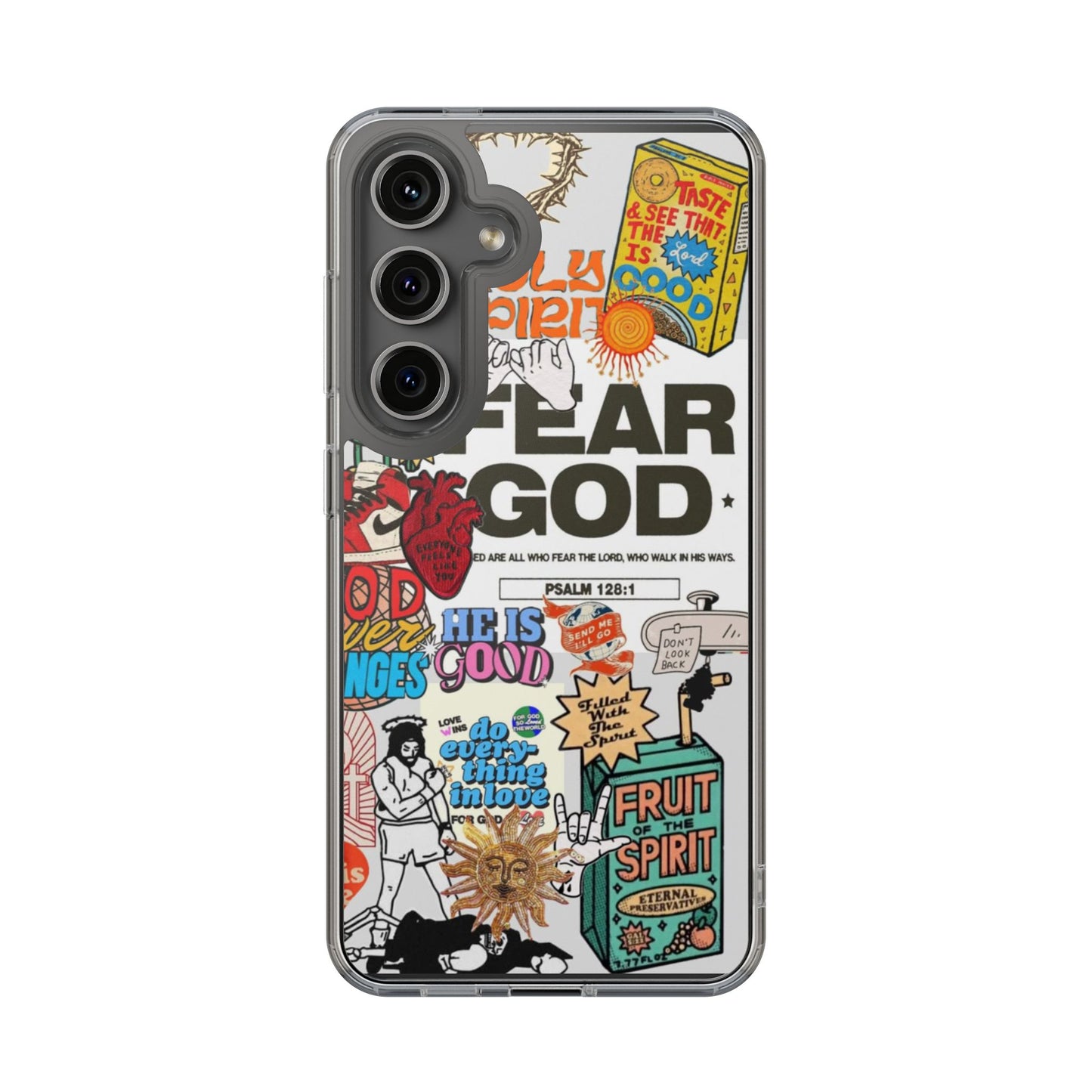 Faith-Inspired Clear Phone Case